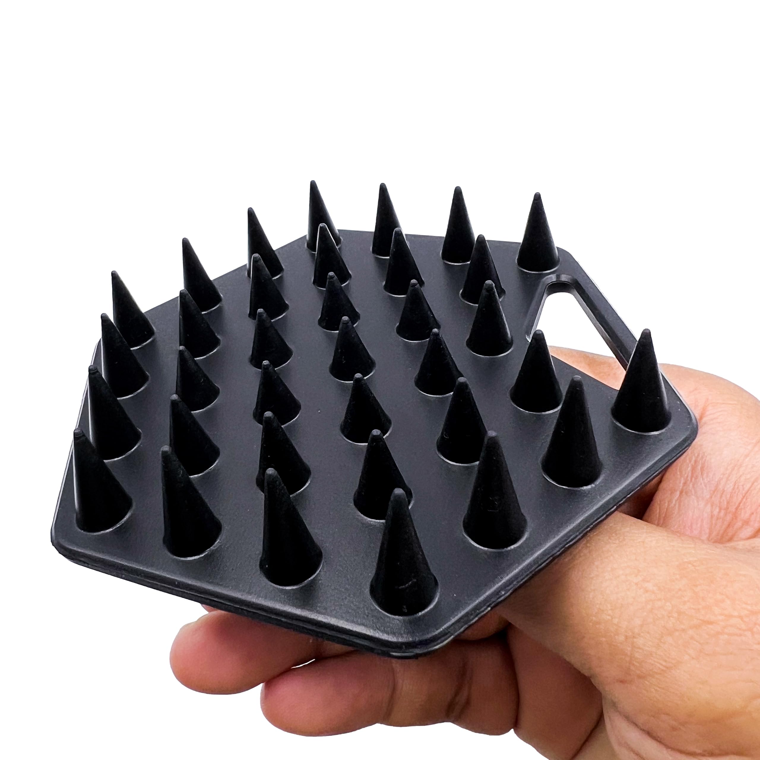 The Beard Black Silicone Beard Scrubber, Facial Hair Exfoliator Brush, Deep Cleans, Removes Beardruff & Dandruff, Unclogs Pores