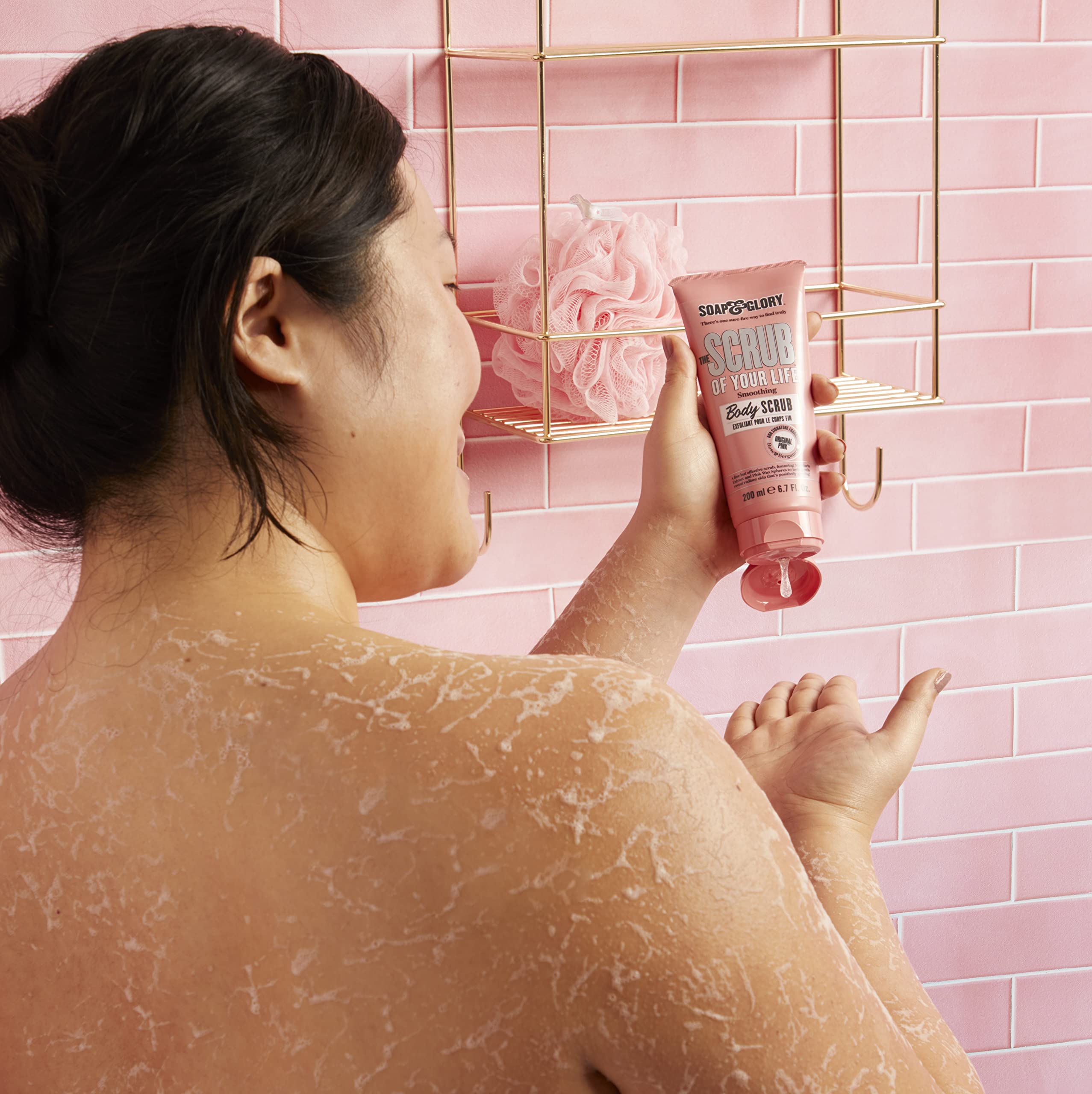 Soap & Glory Original Pink The Scrub Of Your Life Exfoliating Body Scrub - Smoothing & Buffing Body Scrub - Rose & Bergamot Body