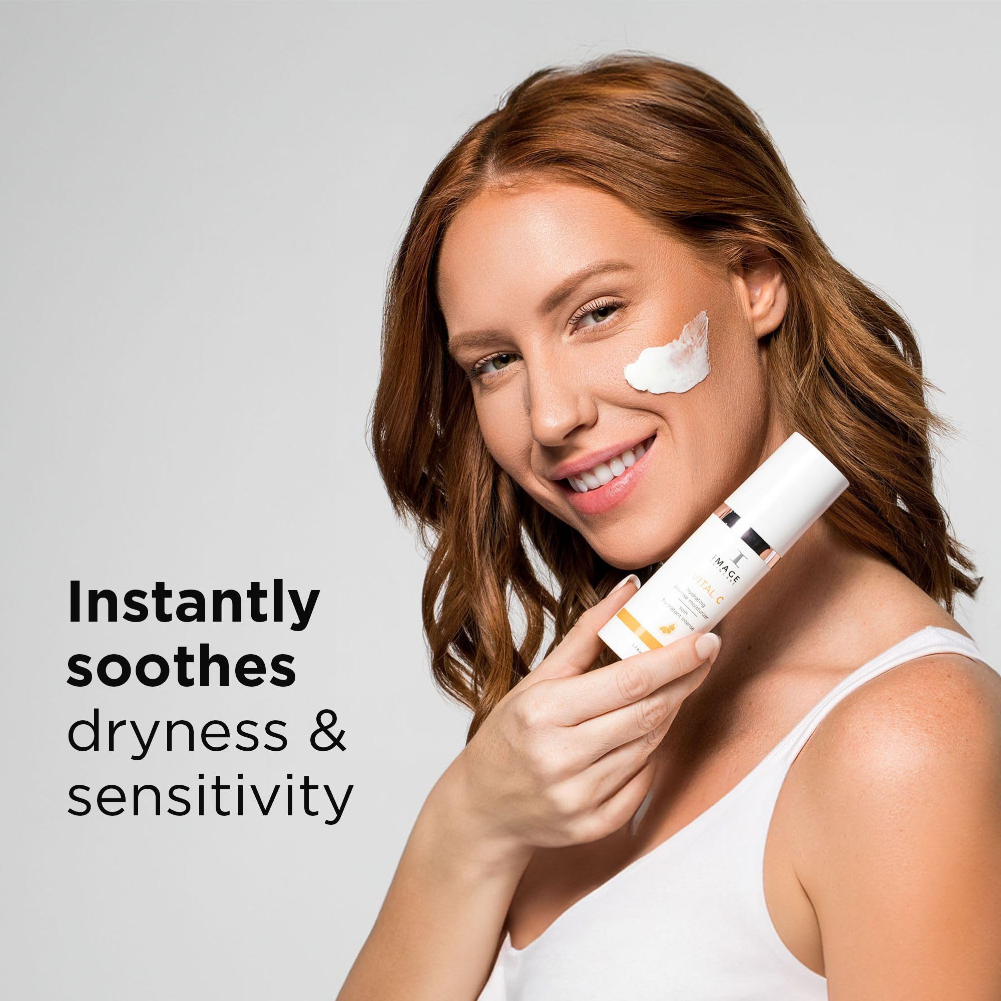 IMAGE Skincare, VITAL C Hydrating Intense Moisturizer, Lightweight Face Lotion with Hyaluronic Acid and Shea Butter, for Dry Ski
