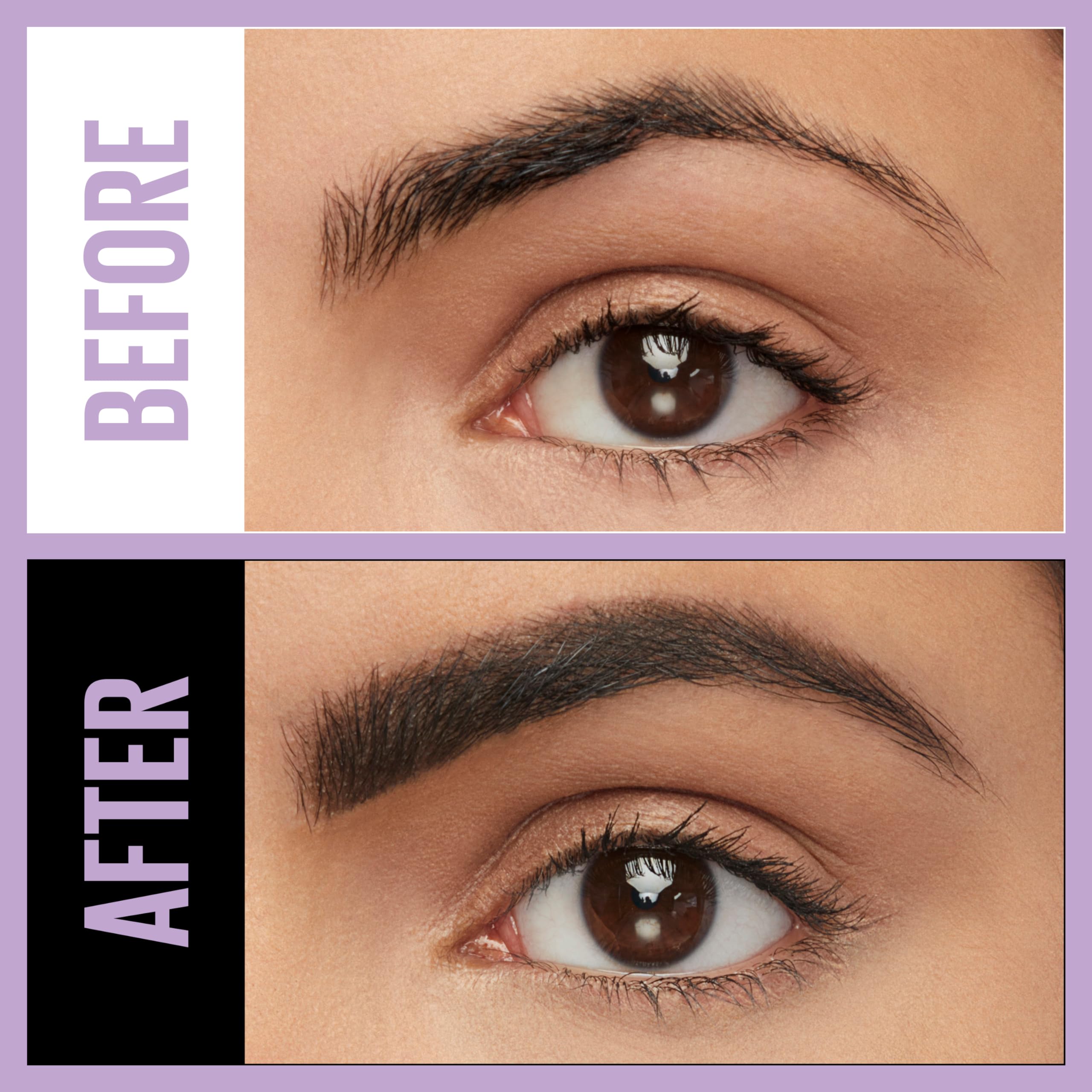 Maybelline Express Brow Ultra Slim Eyebrow Makeup, Brow Pencil With Precision Tip And Spoolie For Defined Eyebrows, Medium Brown