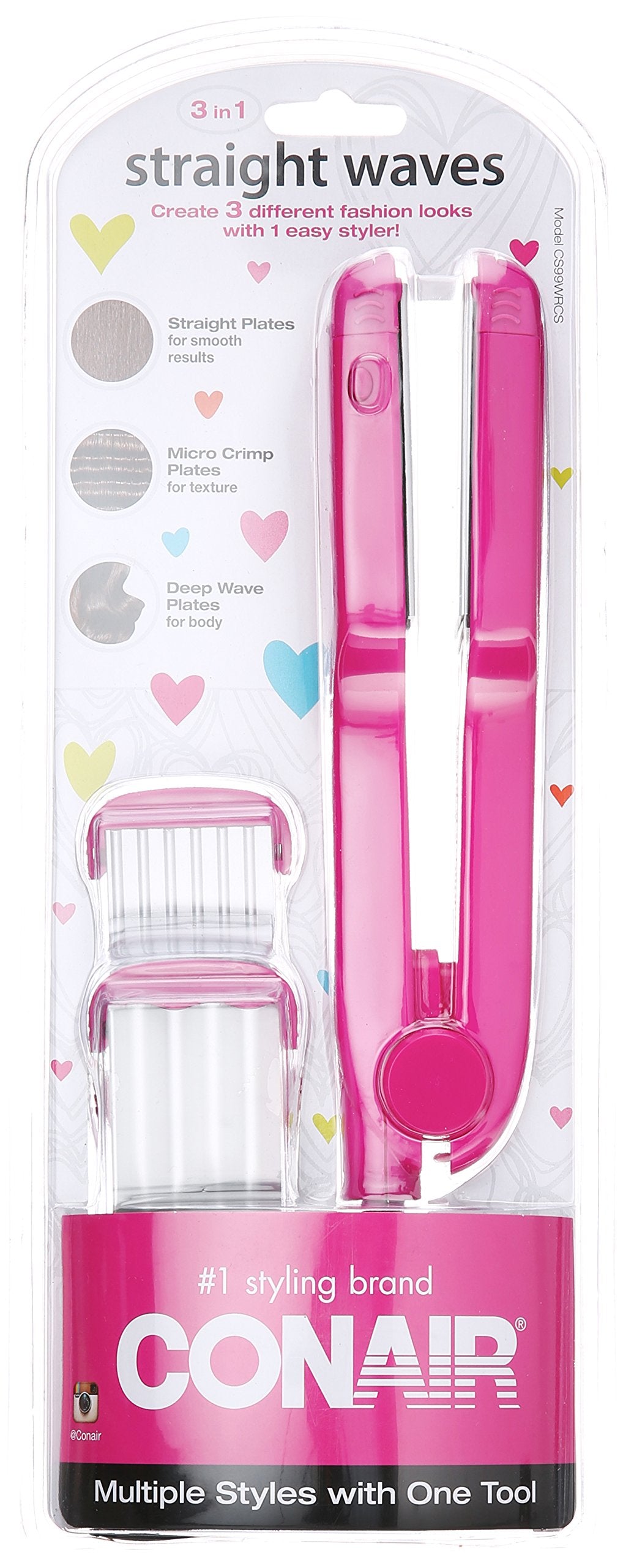 Conair 3-In-1 Straight Waves Specialty Styler