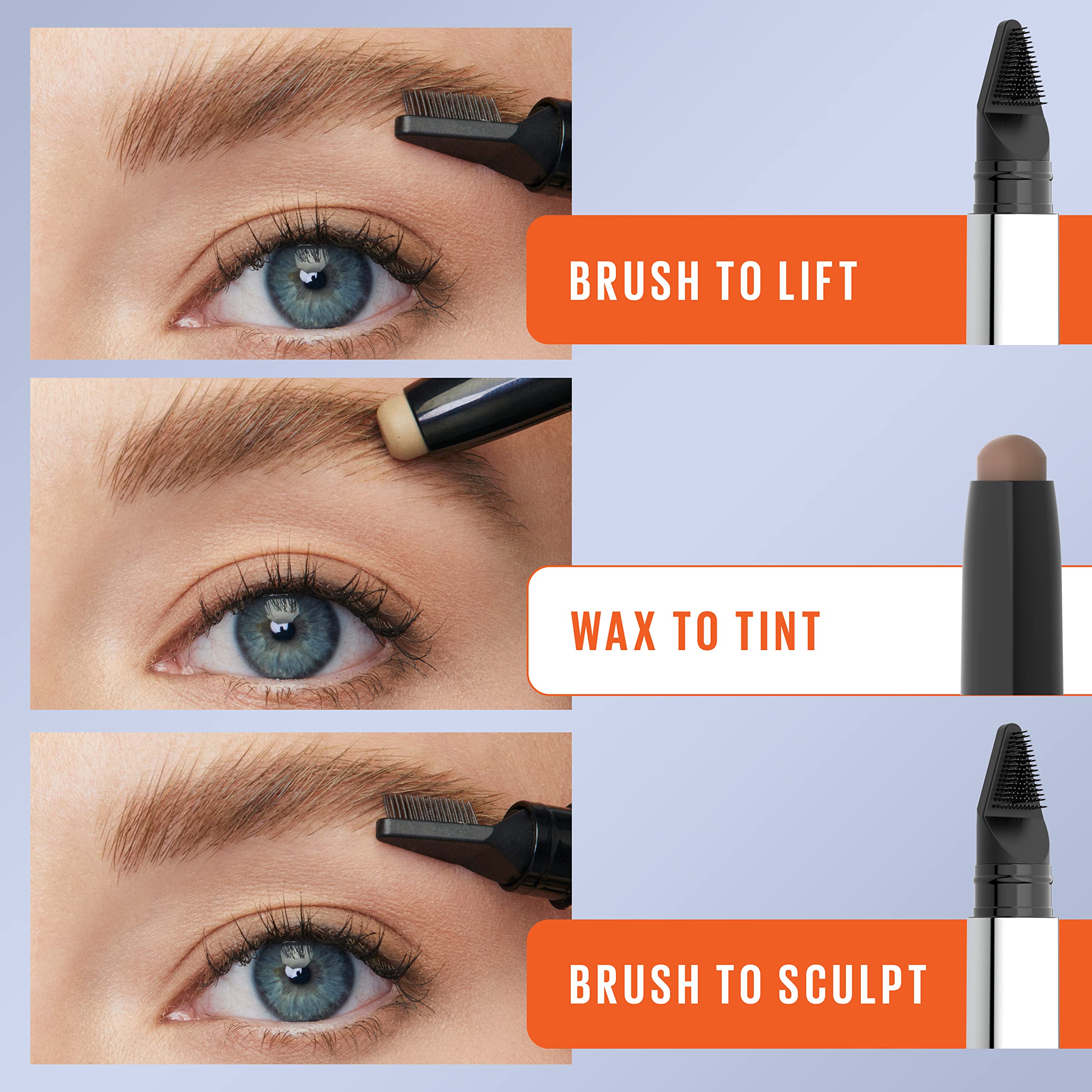 Maybelline TattooStudio Brow Lift Stick Makeup with Wax conditioning complex, clear, 1 count