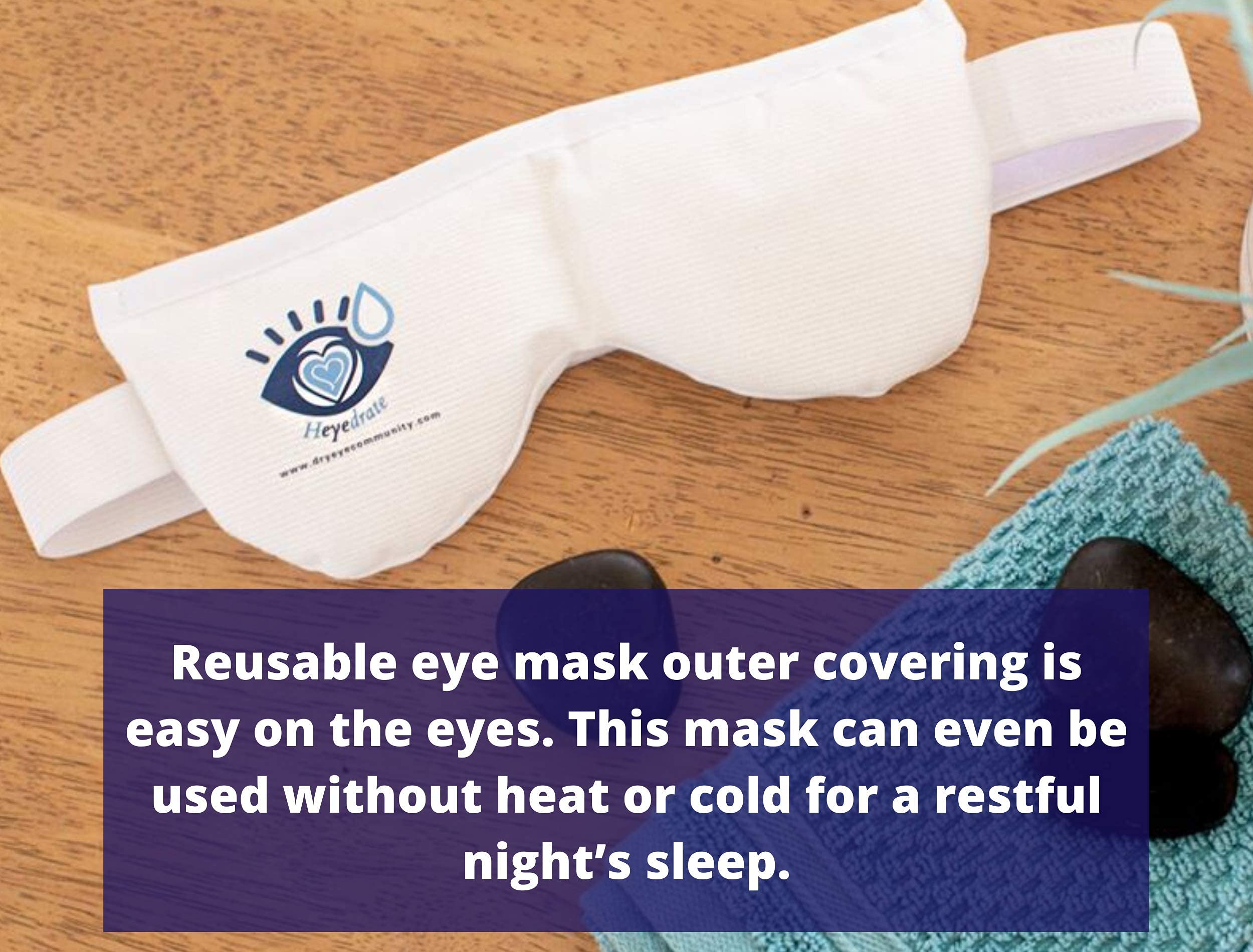Heyedrate Heated Eye Mask - Soothing Warm Compress for Temporary Relief of Irritated Eyes, Dryness, Crusty Eyelids, Eyelid Bumps