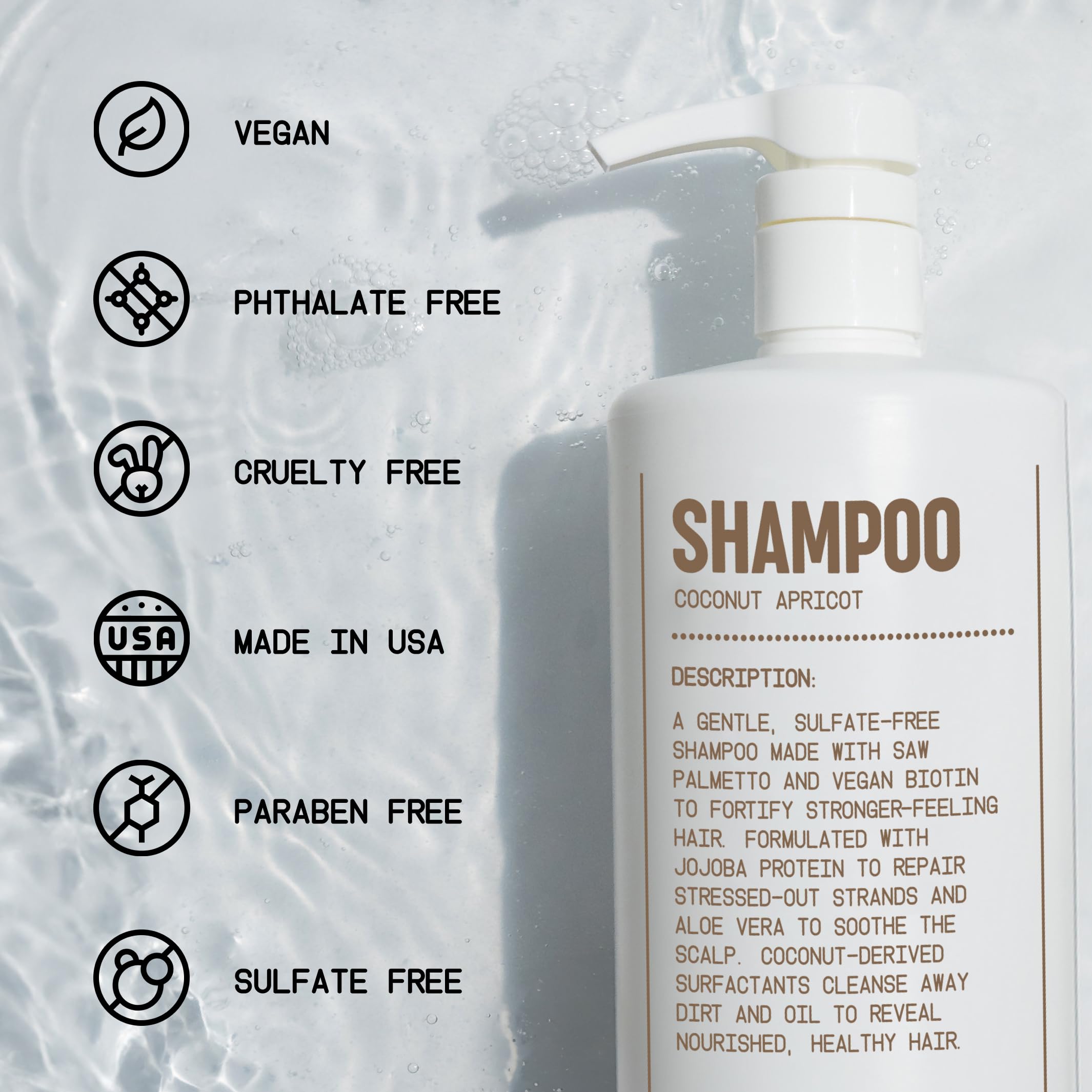 Blu Atlas Men'S Natural Shampoo - For All Hair Types - Gentle Cleansing, Deep Hydrating Shampoo Vegan Sulfate And Paraben-Free-