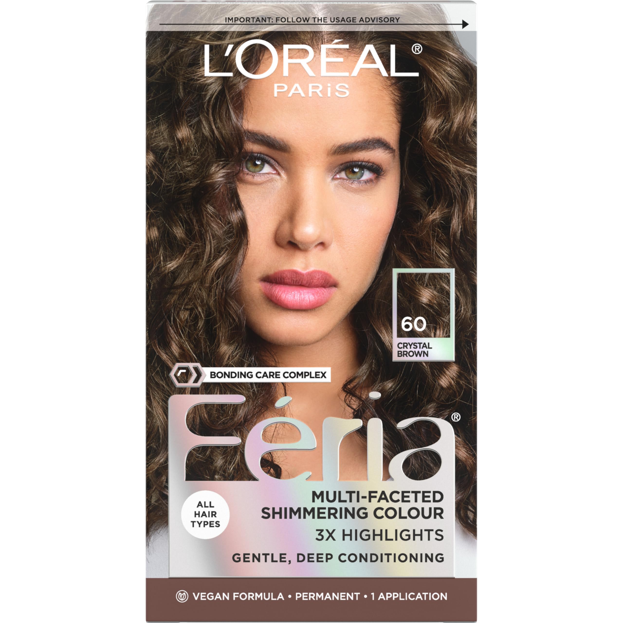 Feria Hair Color, 60 Light Brown (Packaging May Vary)