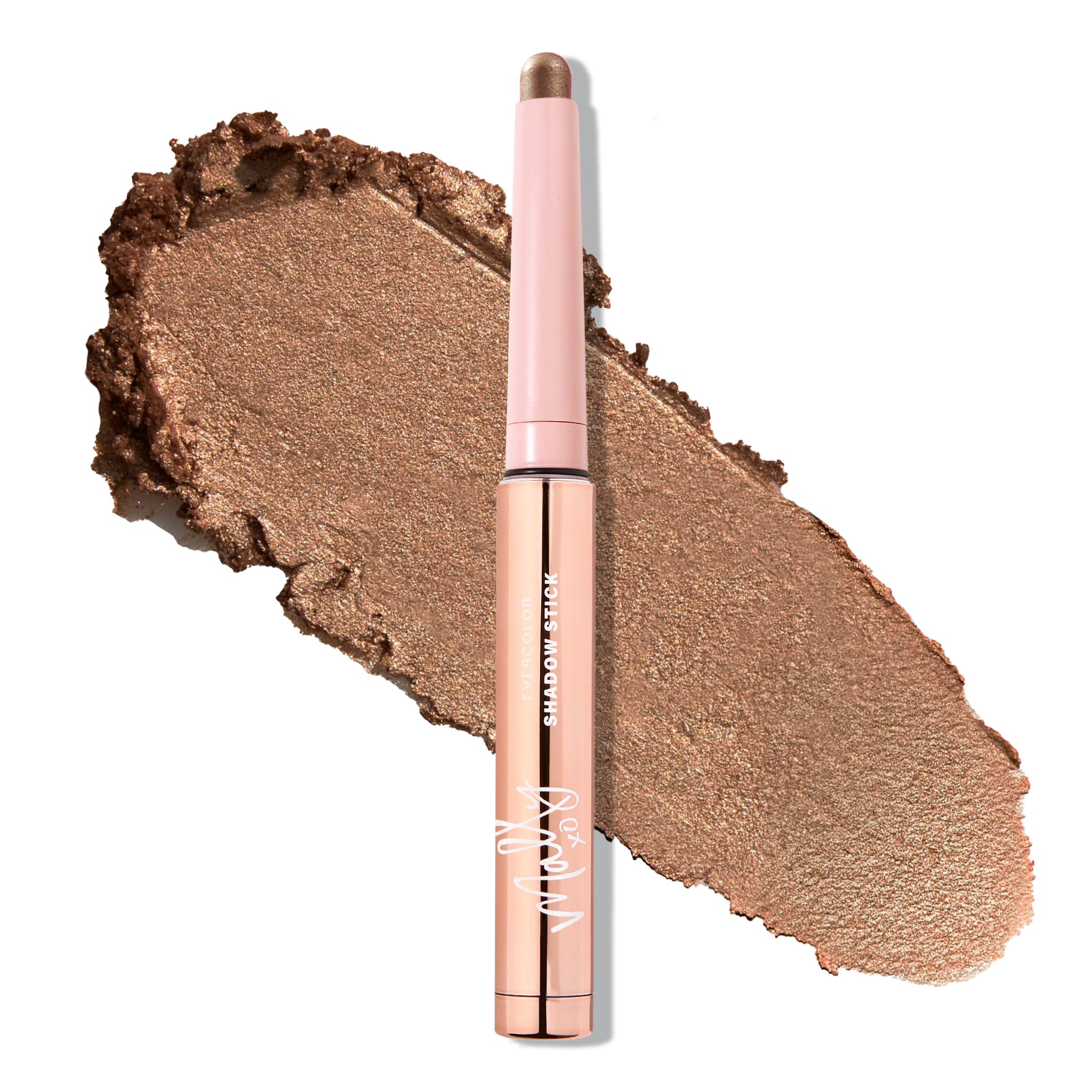 Mally Beauty Evercolor Eyeshadow Stick - Amber Glow Shimmer - Waterproof And Crease-Proof Formula - Easy-To-Apply Buildable Colo