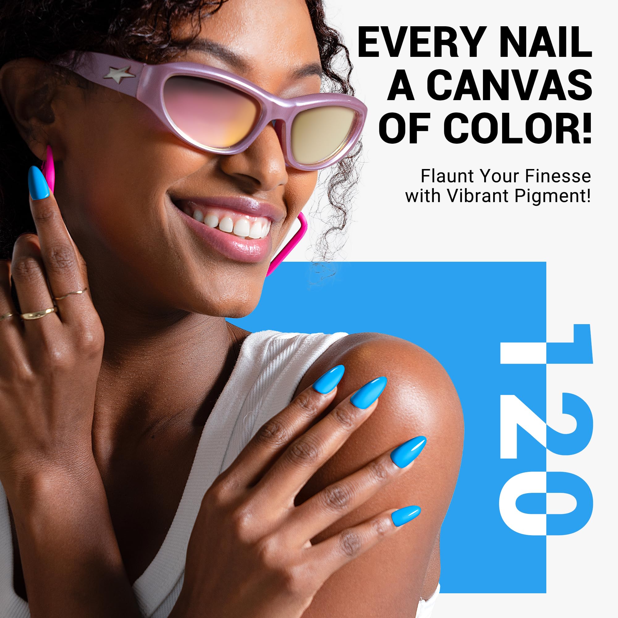 Melodysusie Thick Light Blue Gel Nail Polish,0.5Fl Oz Ocean Blue Nails Soak Off Uv Led Baby Blue Gel Polish Christmas Gift For W