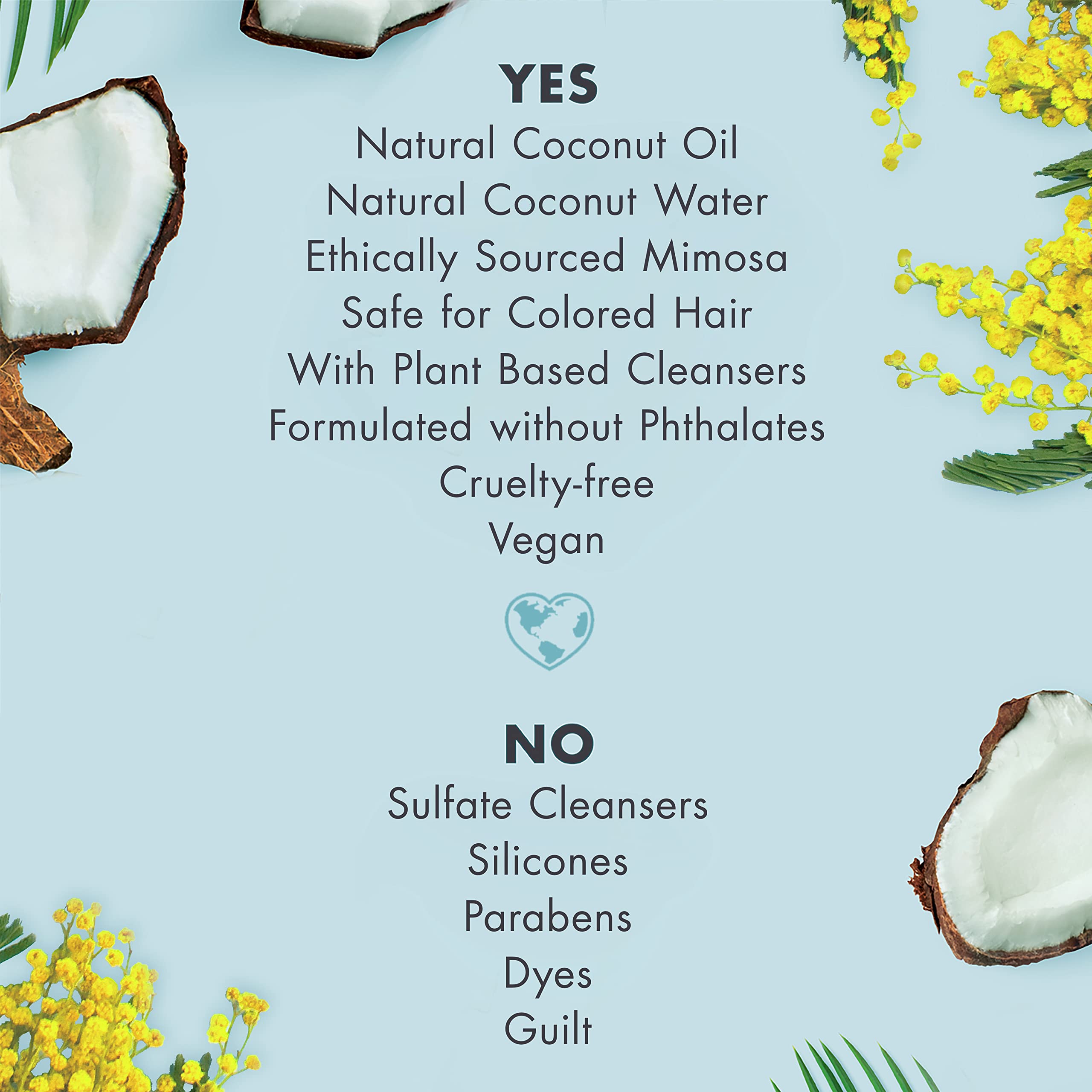 Love Beauty And Planet Sulfate Free Shampoo Volumizing Shampoo For Fine Hair Coconut Water And Mimosa Flower Refill Bottle For U