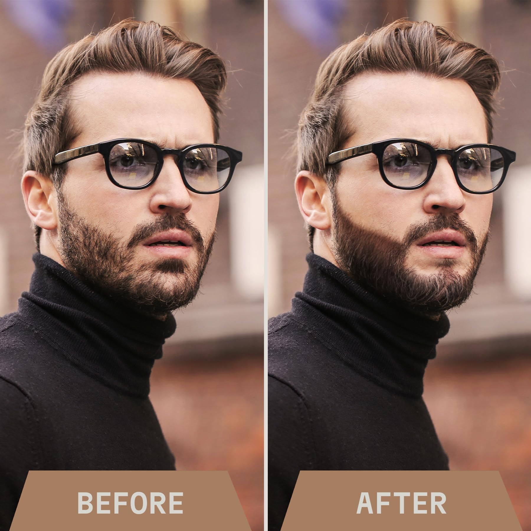 Striking Viking 2 Pack Beard Pencil Filler Men With 4 Tips - Updated Beard Filling Pen Kit With Brush, Long Lasting Waterproof B