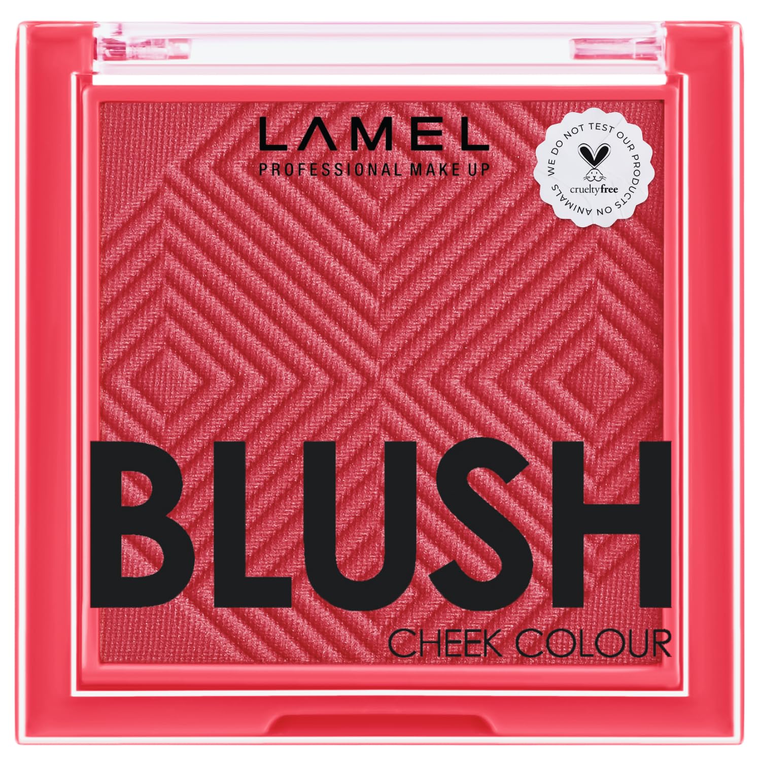 Lamel Blush Cheek Apricot Color Mini - Blendable Natural Blush Powder - Enhances & Defines Shapes & Features - Shading & Contour