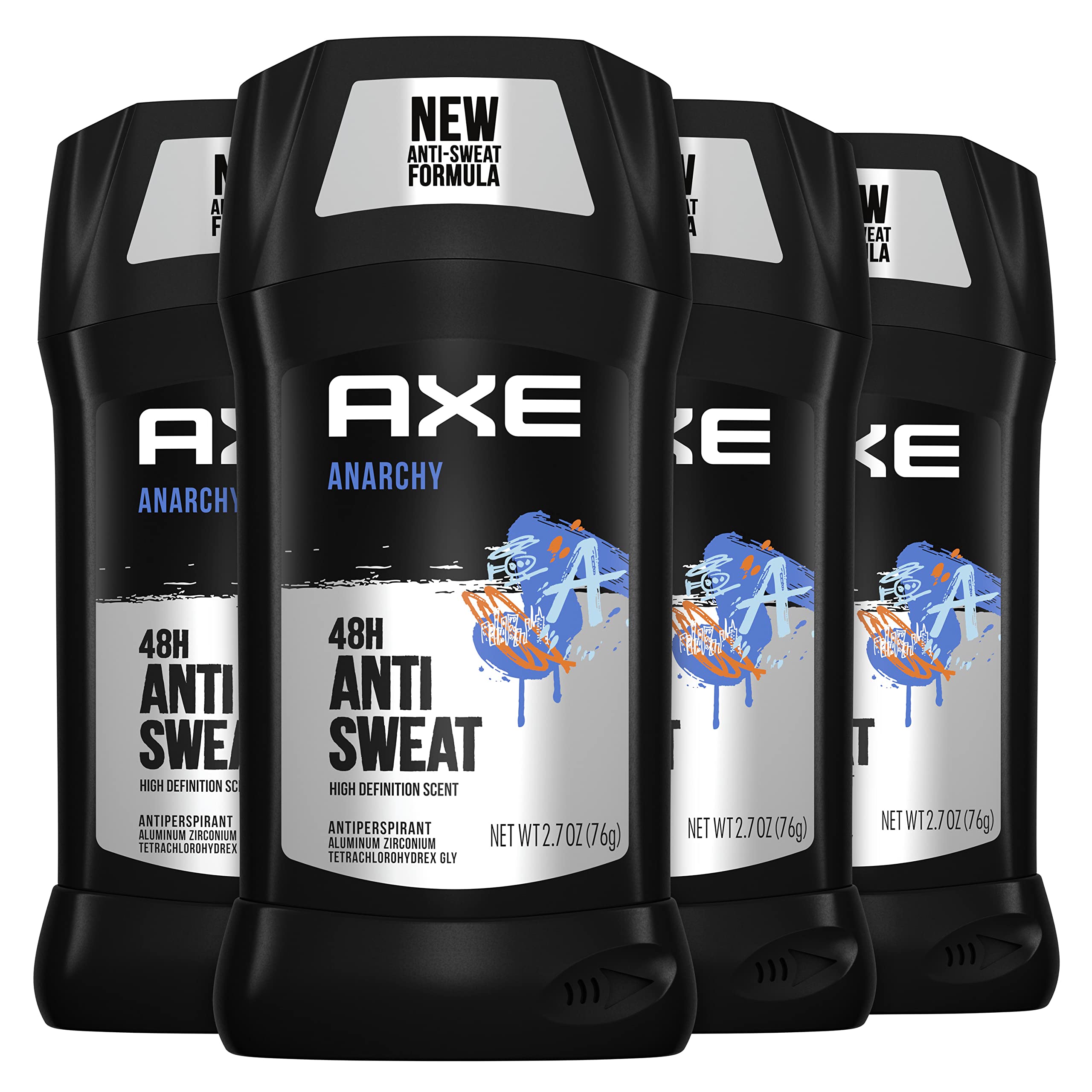 AXE Antiperspirant Stick For Men 48 Hour Sweat and Odor Protection For Long Lasting Freshness, Anarchy Dark Pomegranate And Sand