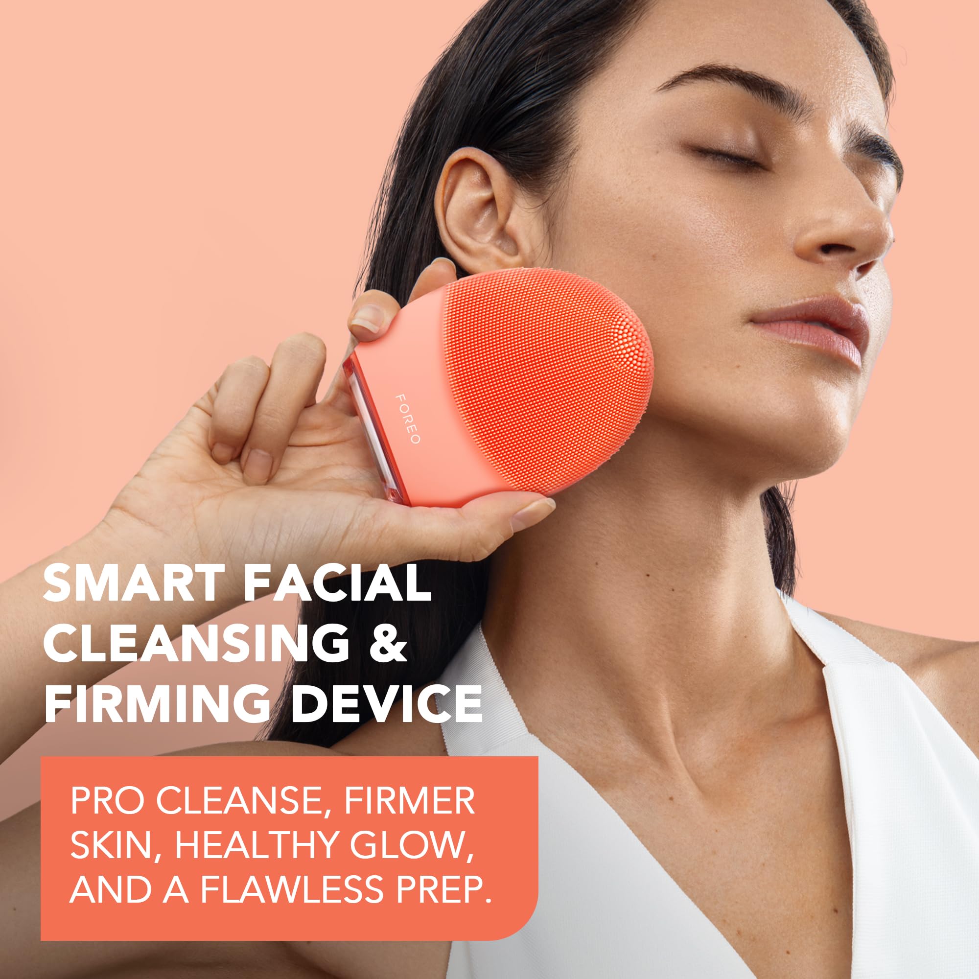 FOREO LUNA 4 Face Cleansing Brush - Anti Aging - Enhances Absorption of Facial Skin Care Products - Simple Skin Care Tools - Bal