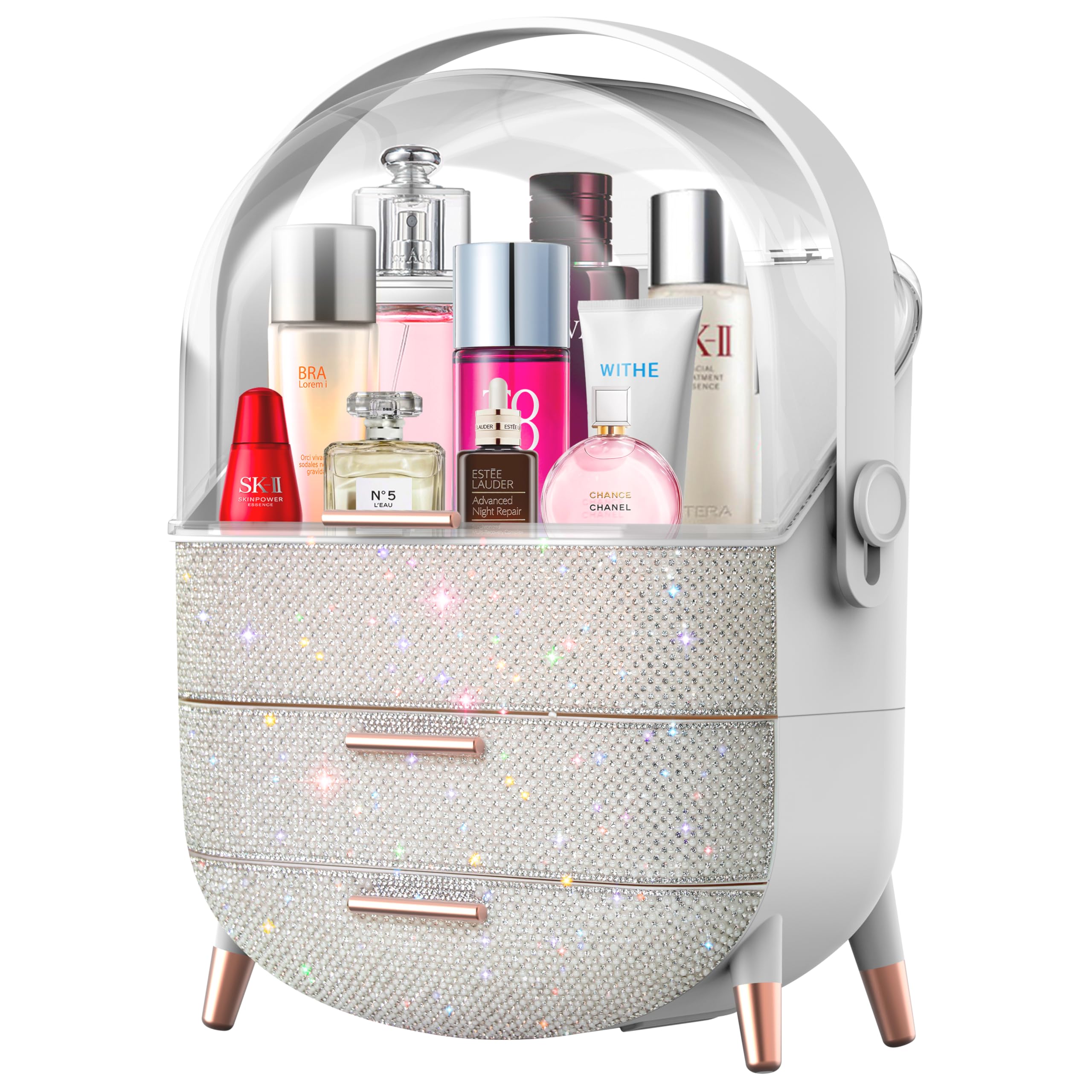 Teen Girls Gift Makeup Organizer,Skincare Organizer Jewelry Storage,Cosmetics Storage And Display Case,Make Up Holders And Organ