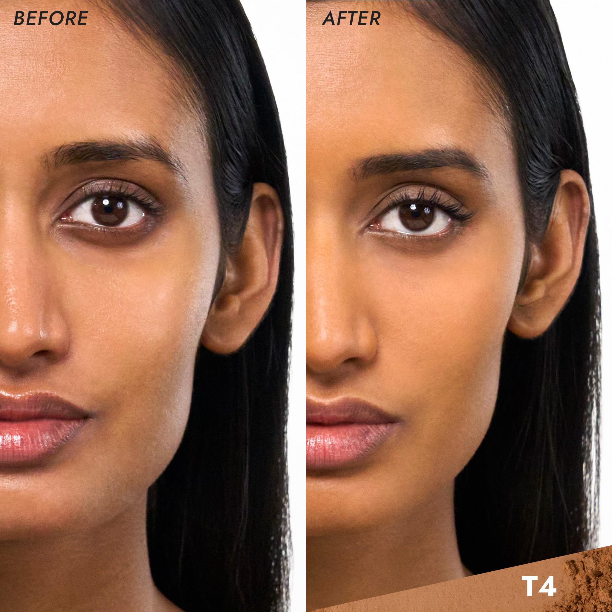 Cover Fx Pressed Mineral Foundation - Shade T4 - Weightless Powder Foundation - Buildable Light To Full Coverage - Matte Finish