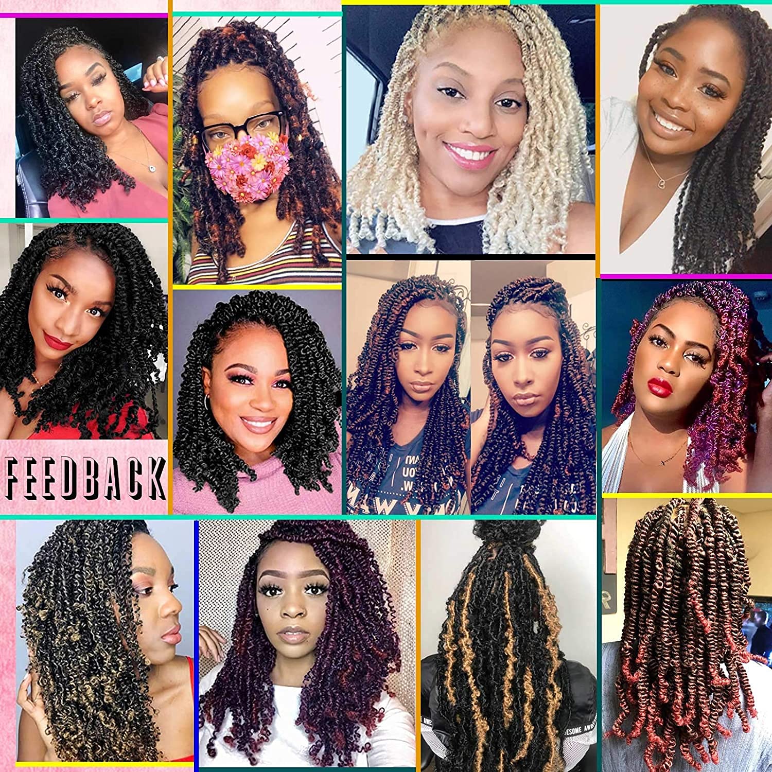 Xtrend 12 Inch 7 Packs Spring Twist Hair For Butterfly Faux Locks Crochet Braiding Hair Synthetic Fluffy Hair Extension For Wome