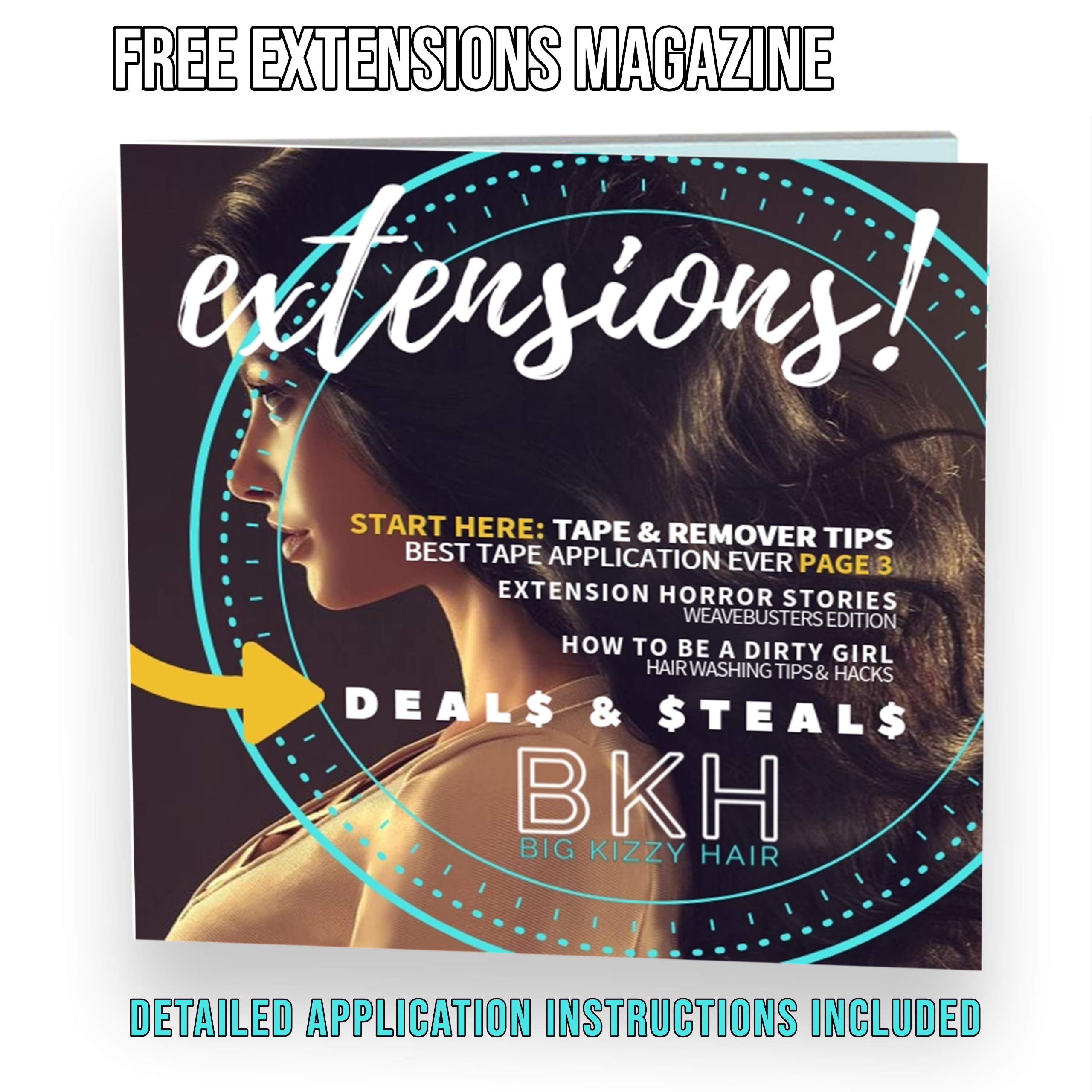 Big Kizzy Remover 1 Tape In Extension Remover, The Fastest & Easiest Tape-In Hair Extensions Adhesive Remover, 8 Oz