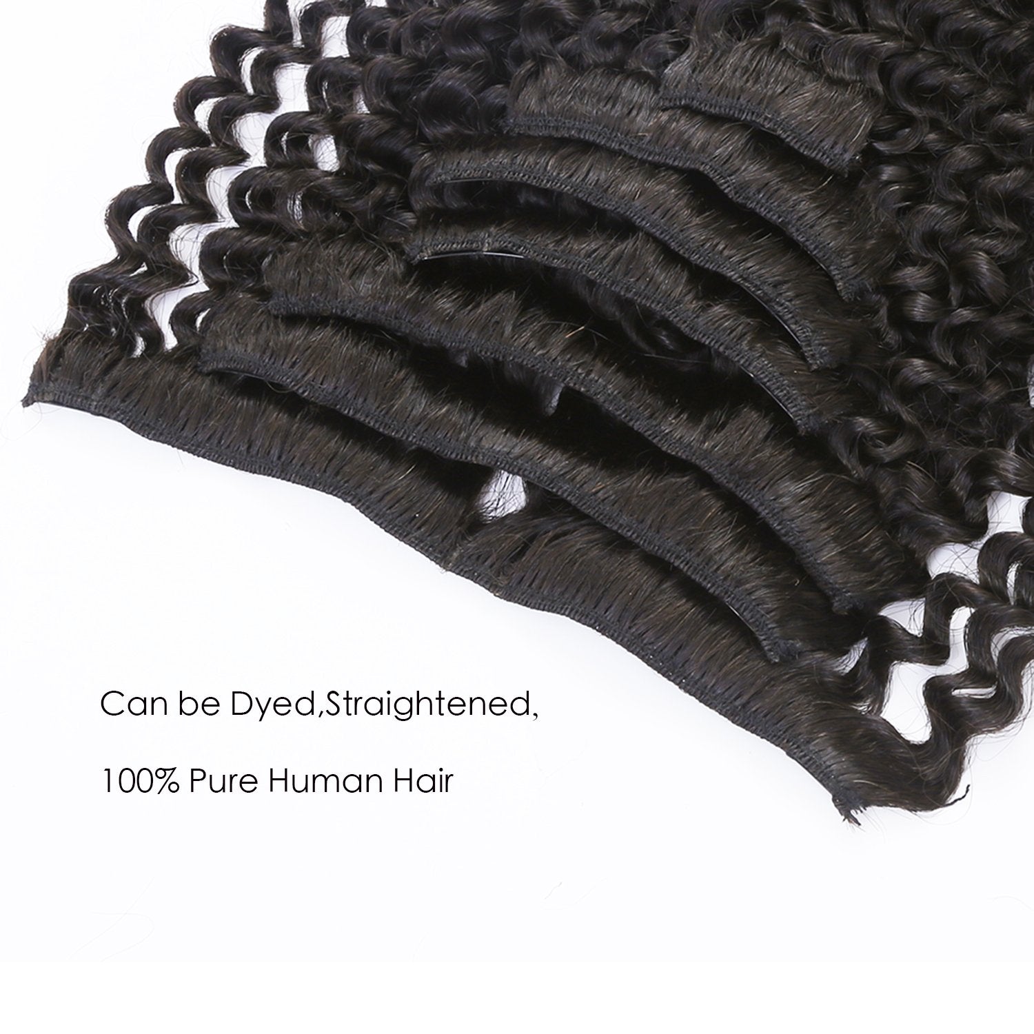 Loxxy Kinky Curly Clip In Human Hair Extensions 3B 3C Kinky Clip Ins Nutural Black Color 8A Afro Kinkys Curly Hair Extensions Cl