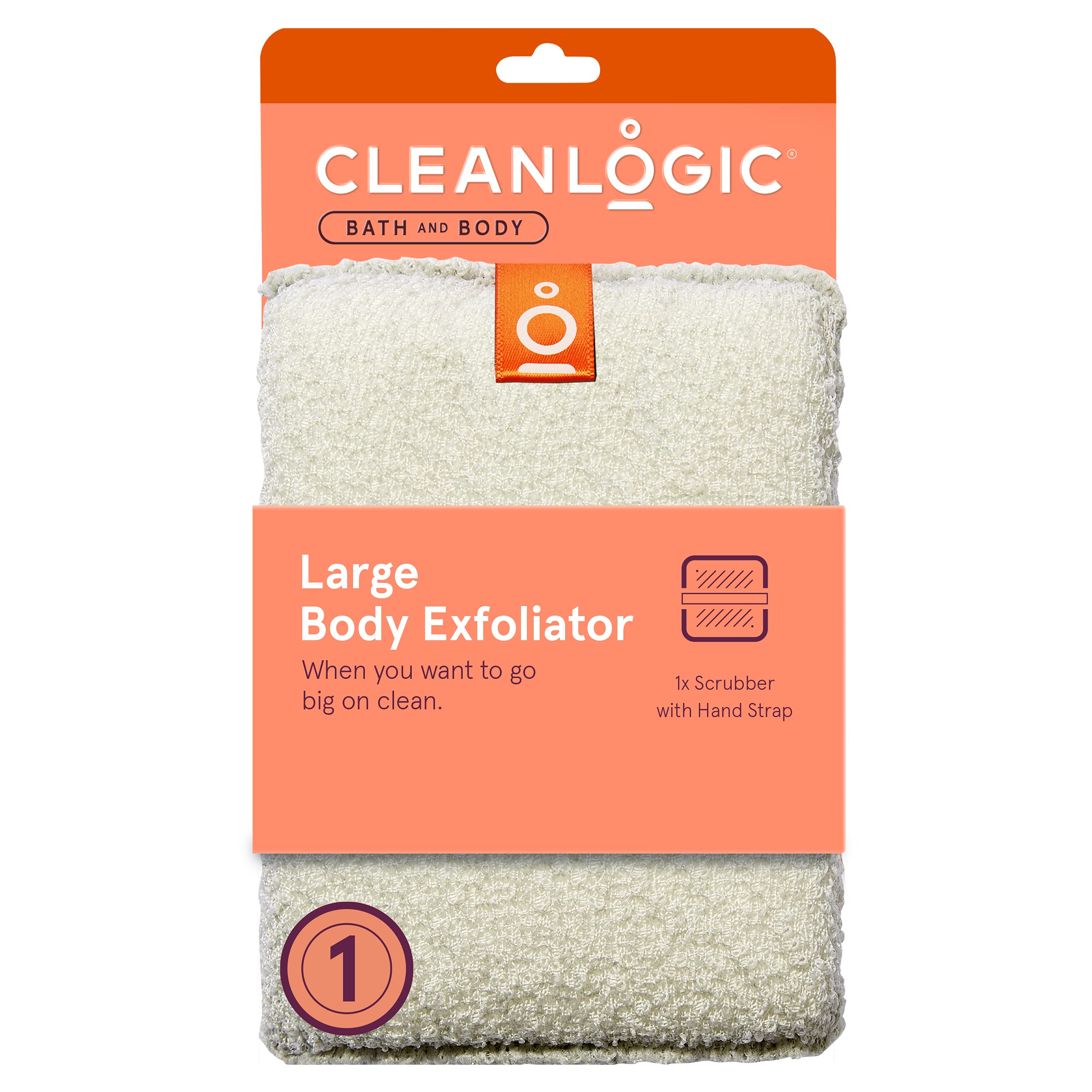 Cleanlogic Large Exfoliating Body Scrubber, 1 Count