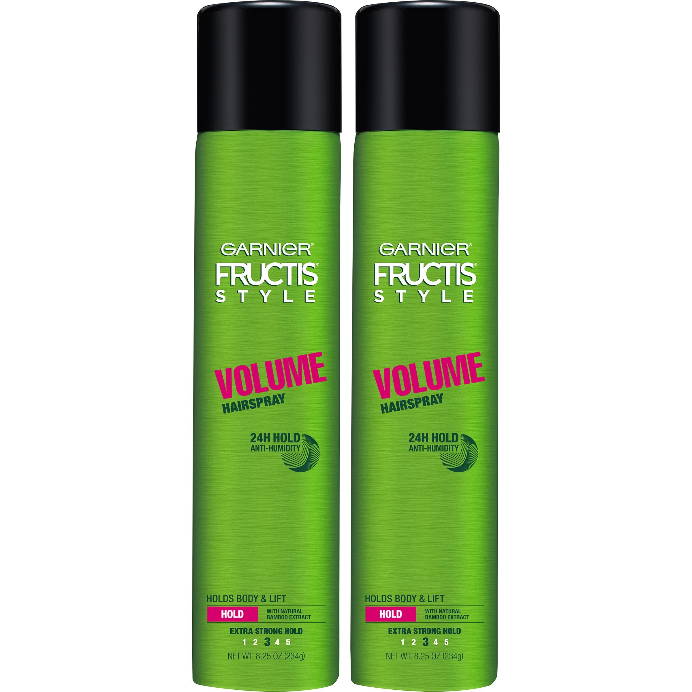 Garnier Fructis Style Volume AntiHumidity Hairspray, 8.25 Oz, 2 Count, (Packaging May Vary)