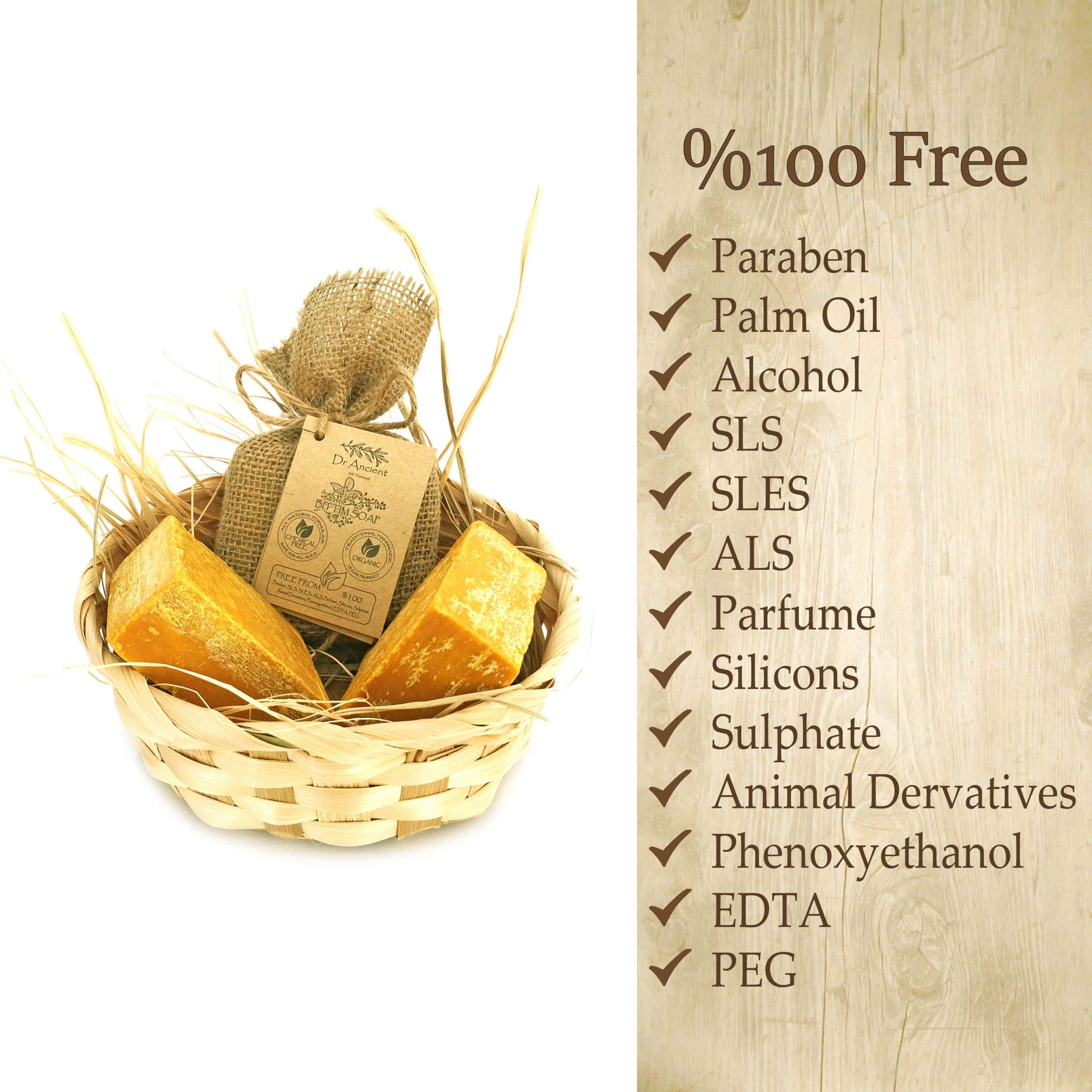 Wild Pistacia Bittim Soap Bar Organic Natural Vegan Traditional Handmade Antique - No Chemicals, Pure Natural Soaps!