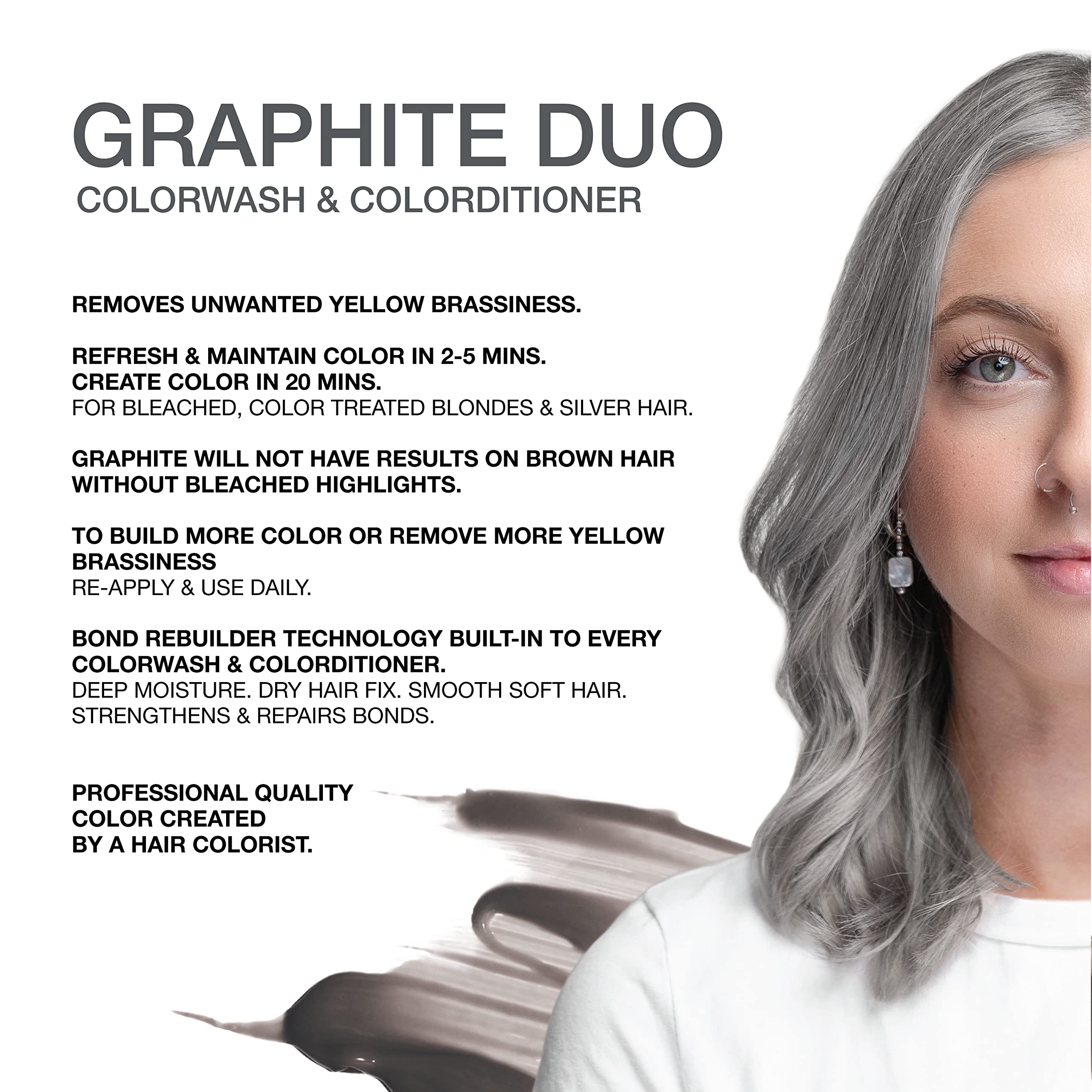 Celeb Luxury Intense Color Depositing Colorwash Shampoo + Bondfix Rebuilder, Vegan, Sustainably Sourced Plant-Based, Semi-Perman