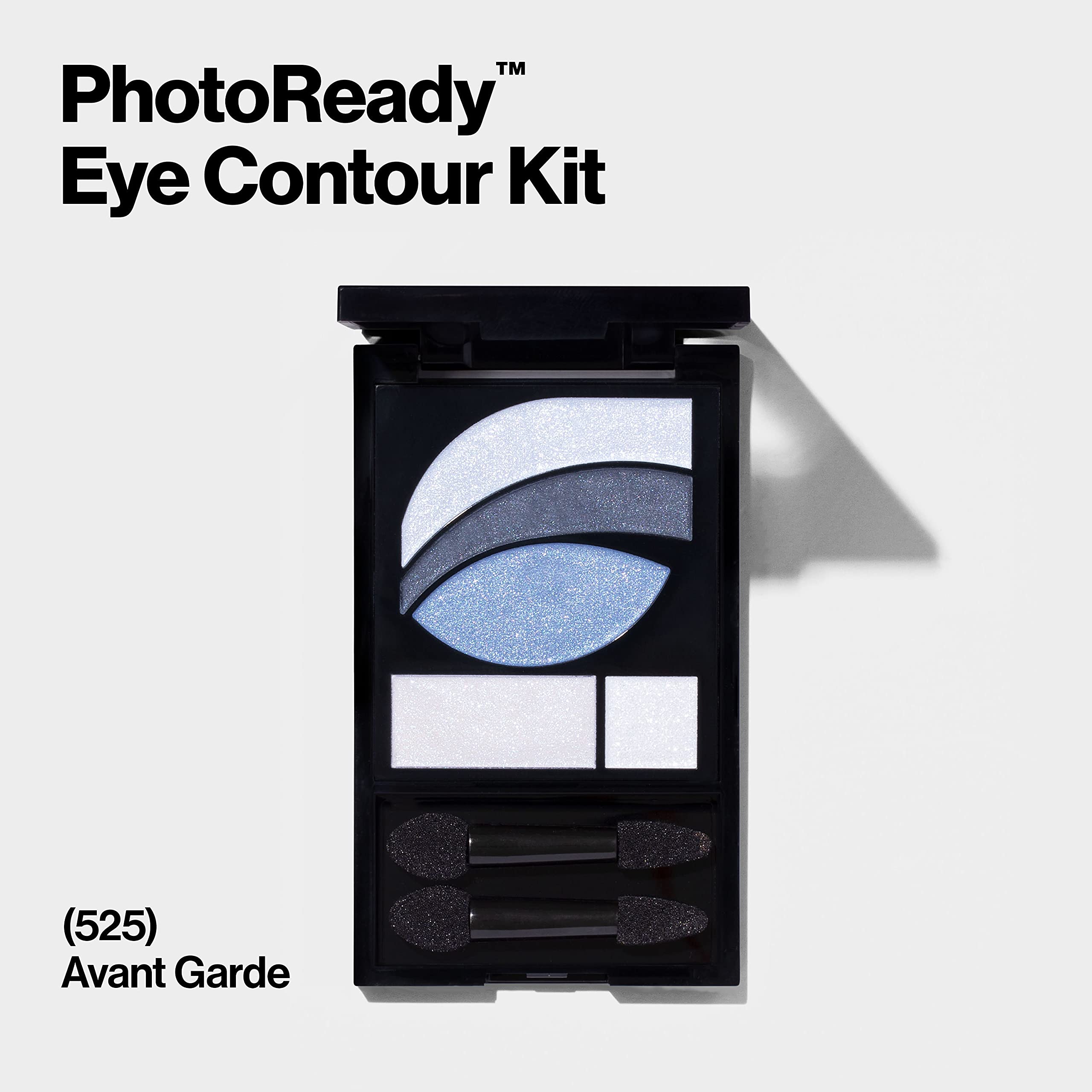 Revlon Photoready Eye Contour Kit, Eyeshadow Palette With 5 Wet/Dry Shades & Double-Ended Brush Applicator, Avant Garde (525), 0