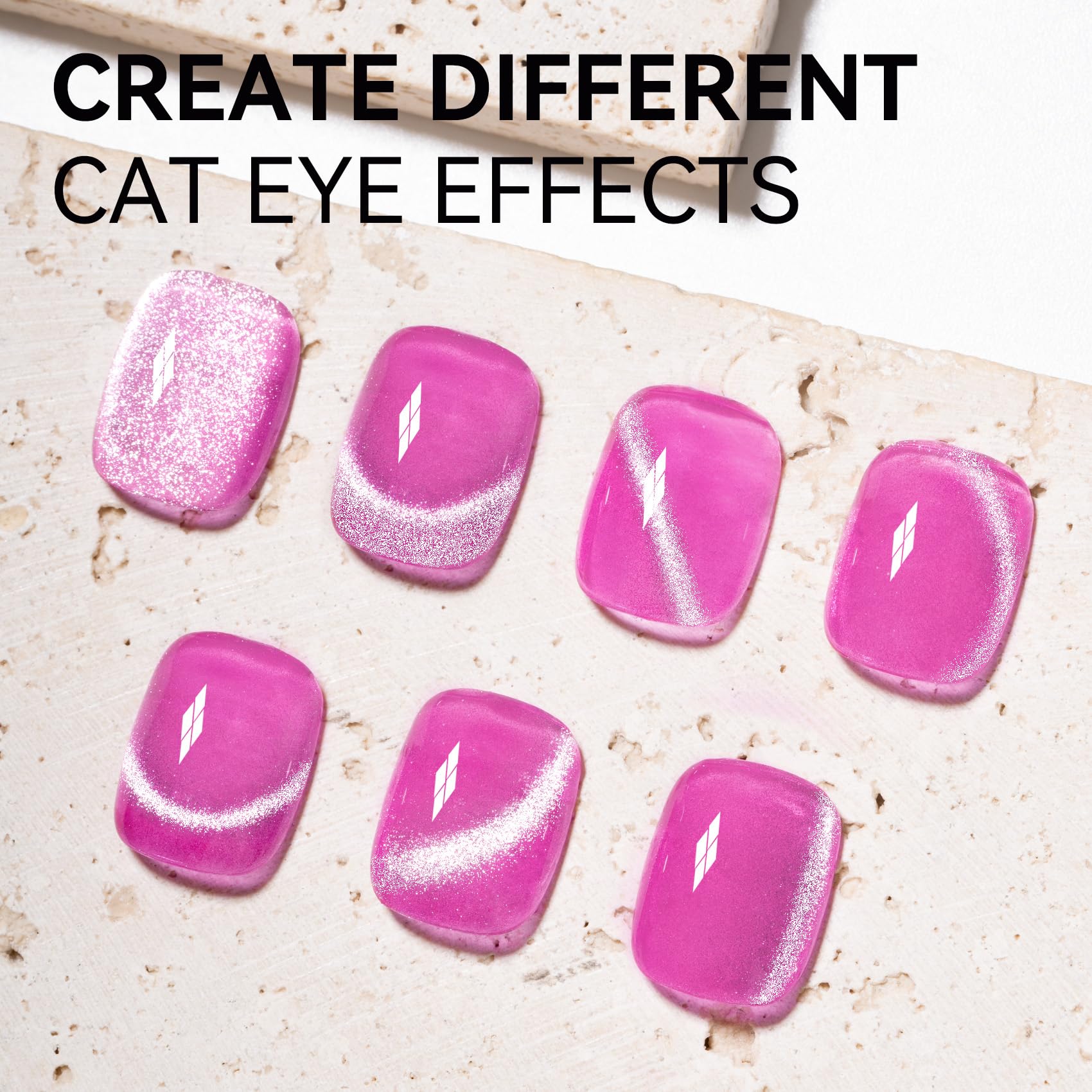 Maychao 15Ml Cat Eye Gel Nail Polish 1Pc Pink Gel Polish With Magnet Soak Off Holographic Magnetic Nail Polish For Nail Art Mani