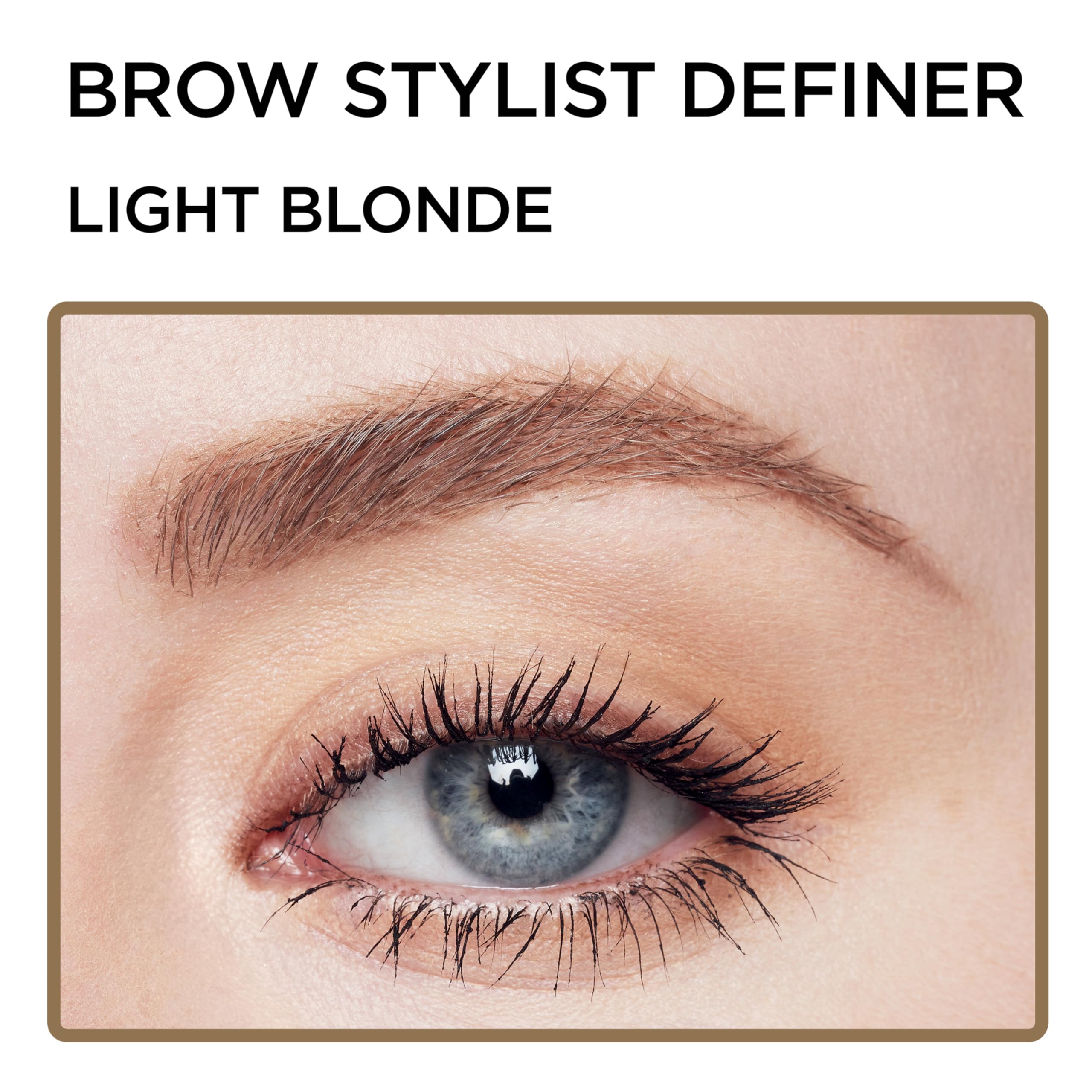 L'Oreal Paris Makeup Brow Definer Waterproof Eyebrow Pencil, Ultra-Fine Mechanical Pencil, Draws Tiny Brow Hairs and Fills in Sp