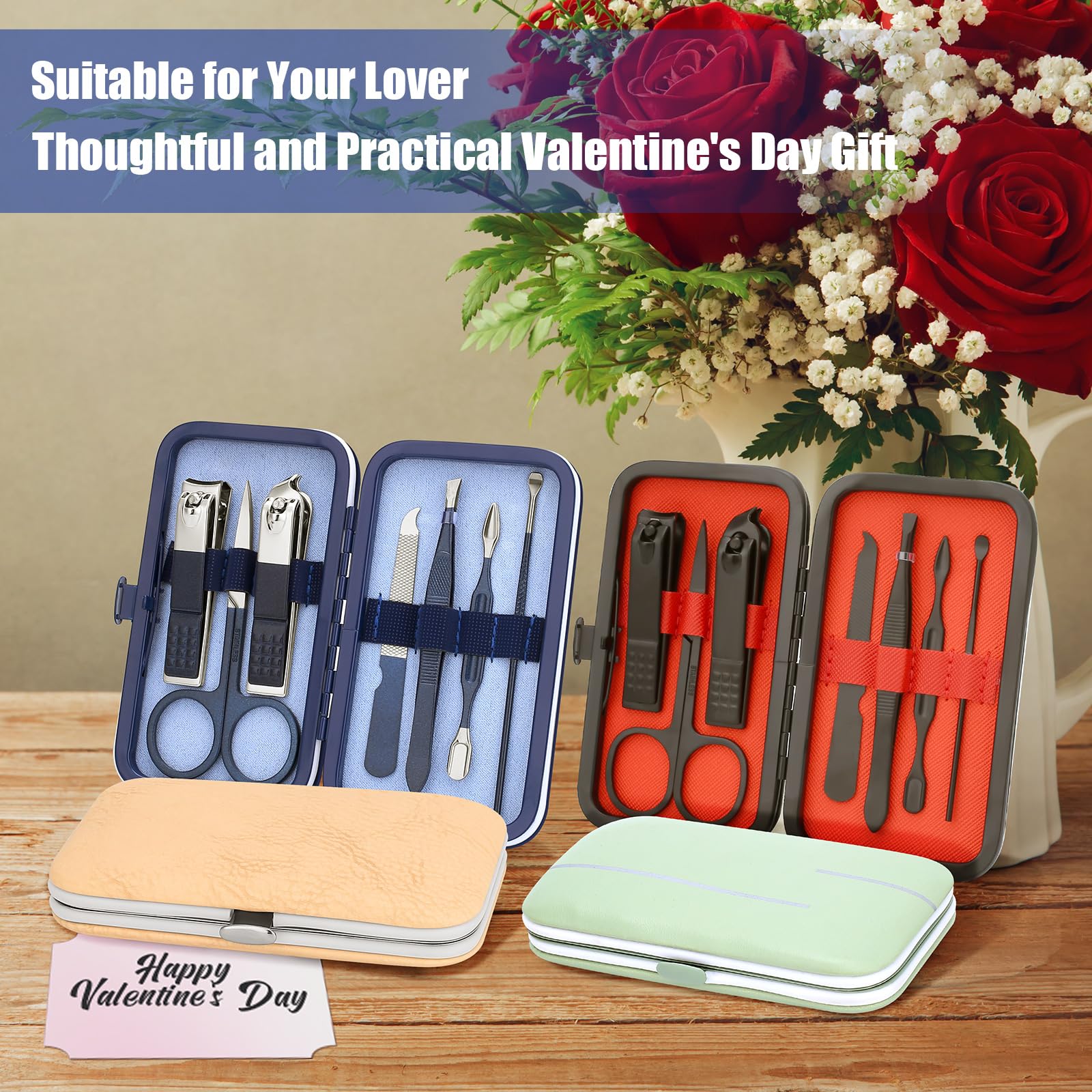 Manicure Set-Stainless Steel Nail Care Set-Professional 7 In 1 Ingrown Toenail Clipper Grooming Tool-Pedicure Kit & Toe Nail Cut