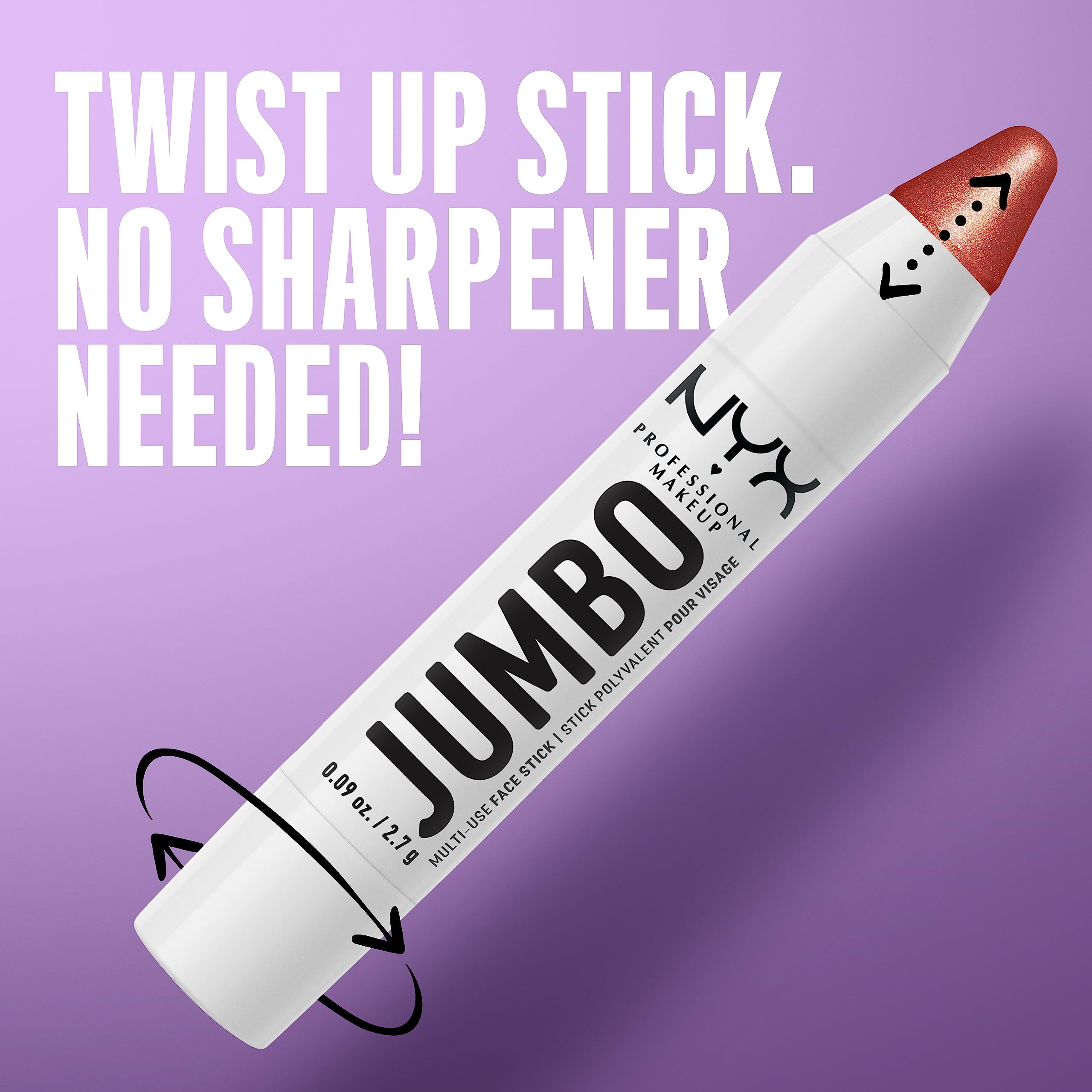 NYX PROFESSIONAL MAKEUP, Jumbo Multi-Use Face Highlighter Stick - Lemon Meringue