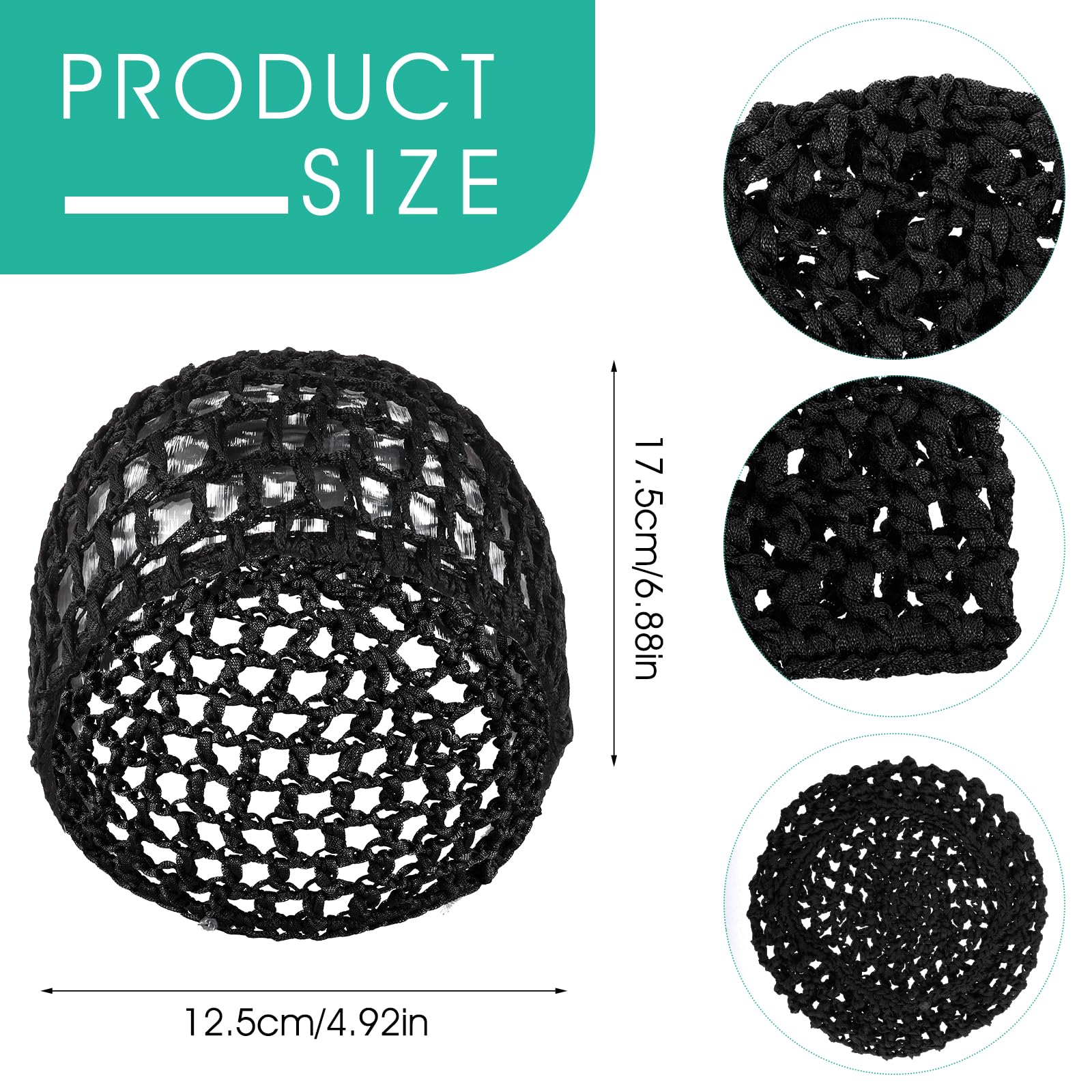 Divina Vitae Mesh Crochet Hair Net Snoods For Women Knit Snood Hat Crocheted Hairnet Snoods Cover Crocheted Sleep Cap Rayon Hair