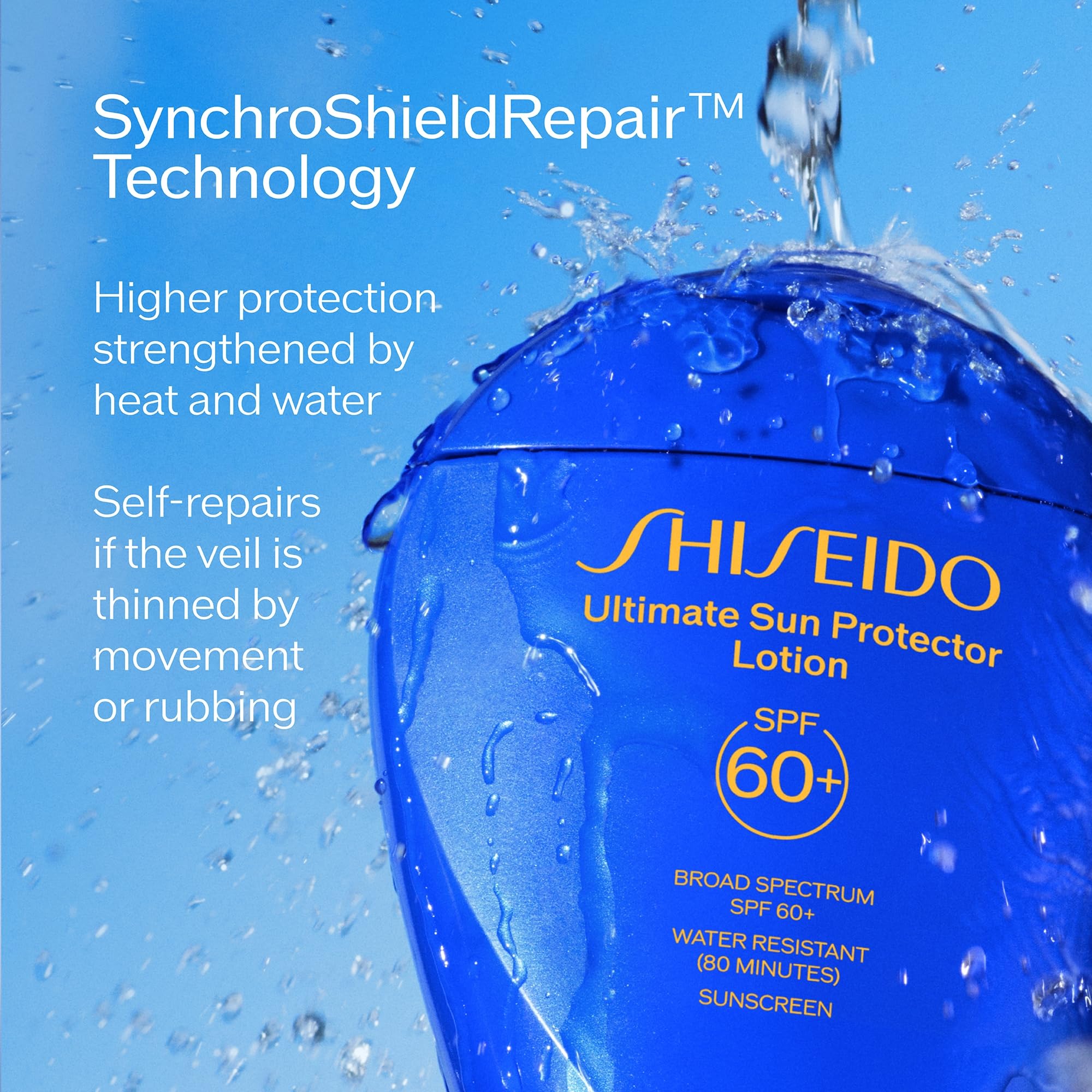 Shiseido Ultimate Sun Protector Lotion - 300 Ml - Invisible Broad-Spectrum Spf 60+ Sunscreen For Face & Body - Lightweight Formu