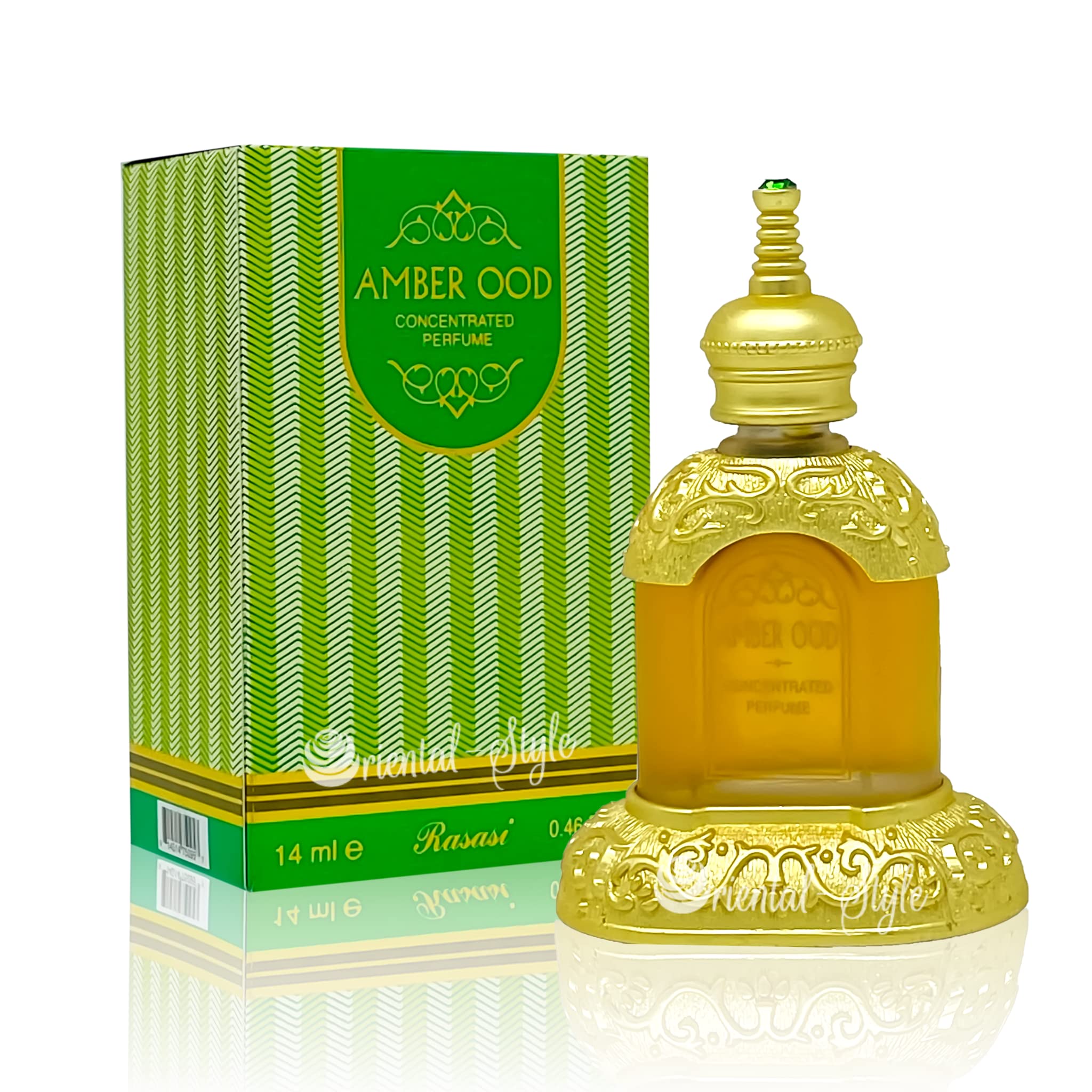 RASASI Amber Ood Concentrated Perfume, 0.46 Ounce (Unisex)