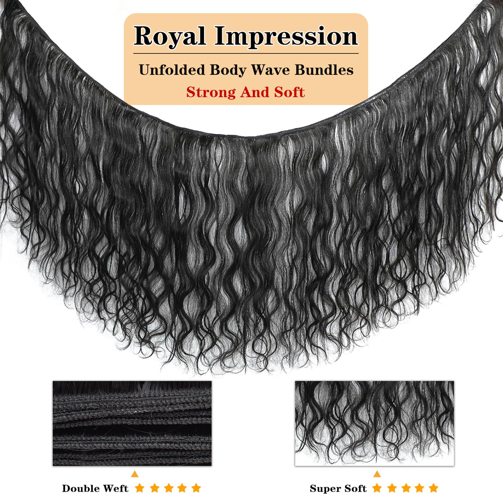 12A Body Wave Bundles Human Hair 24'' 24'' 24'' 300G 100% Unprocessed Brazilian Virgin Hair Body Wave 3 Bundles Human Hair Weave