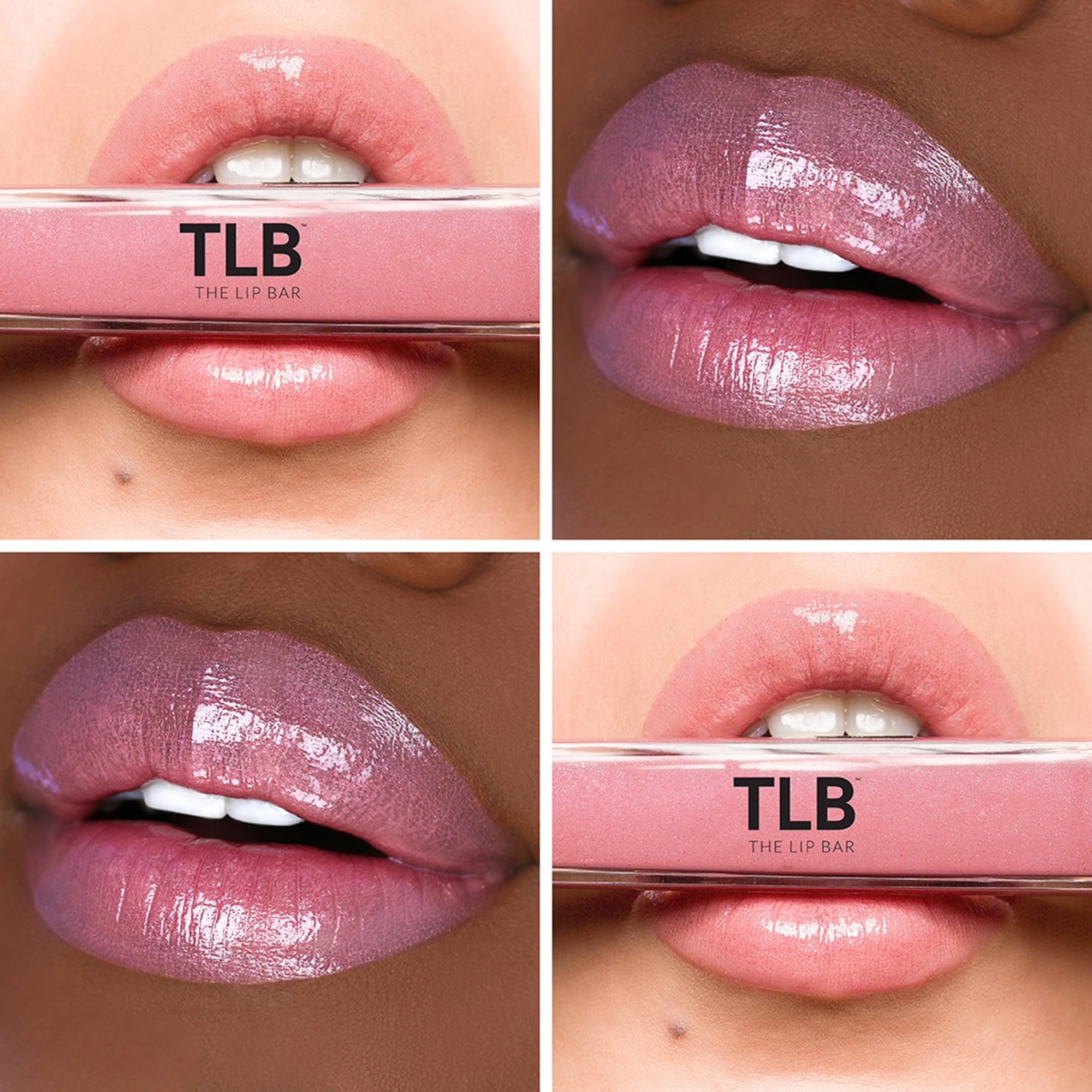 The Lip Bar Vegan Non-Sticky Lip Gloss, With Hydrating Shea Butter For A Lightweight, High Shine Finish, Girl Boss - Muted Pink