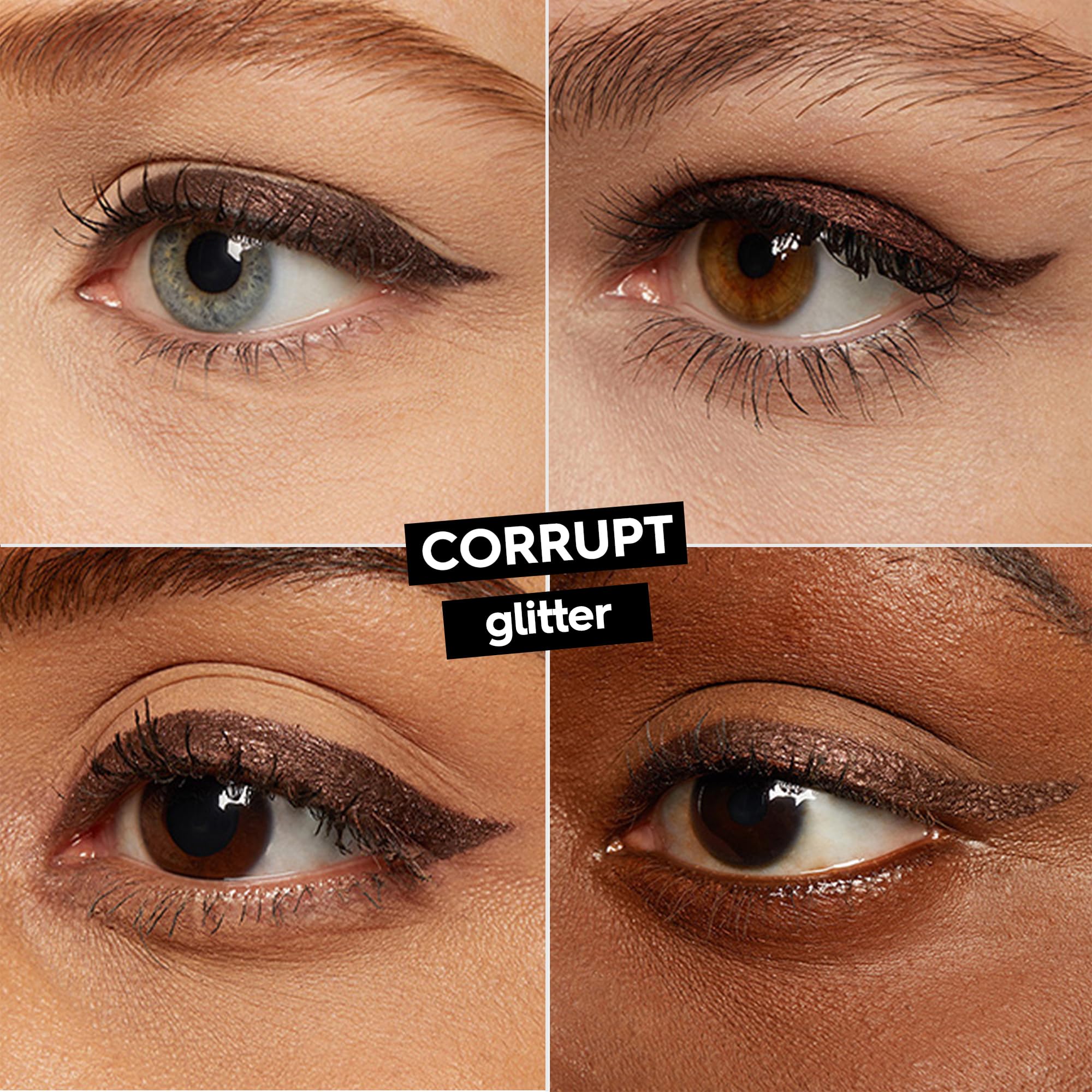 Urban Decay 24/7 Glide-On Eyeliner Pencil, Corrupt - Dark Metallic Reddish Brown With Silver Micro-Sparkle & Shimmer Finish - Aw