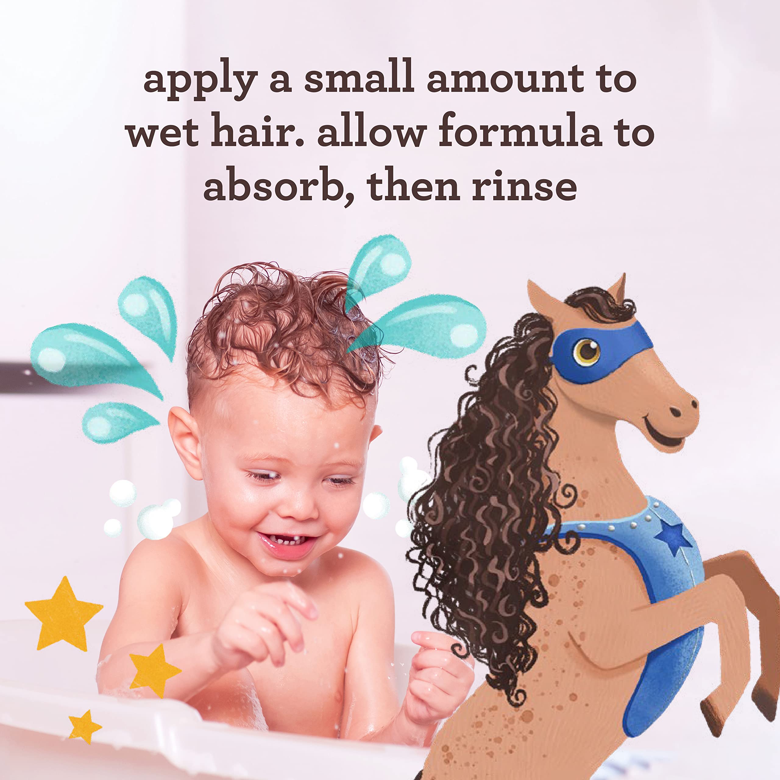 Aveeno Kids Curly Hair Conditioner With Oat Extract & Shea Butter, Gently Nourishes & Hydrates for Defined Curls, Tear-Free & Su