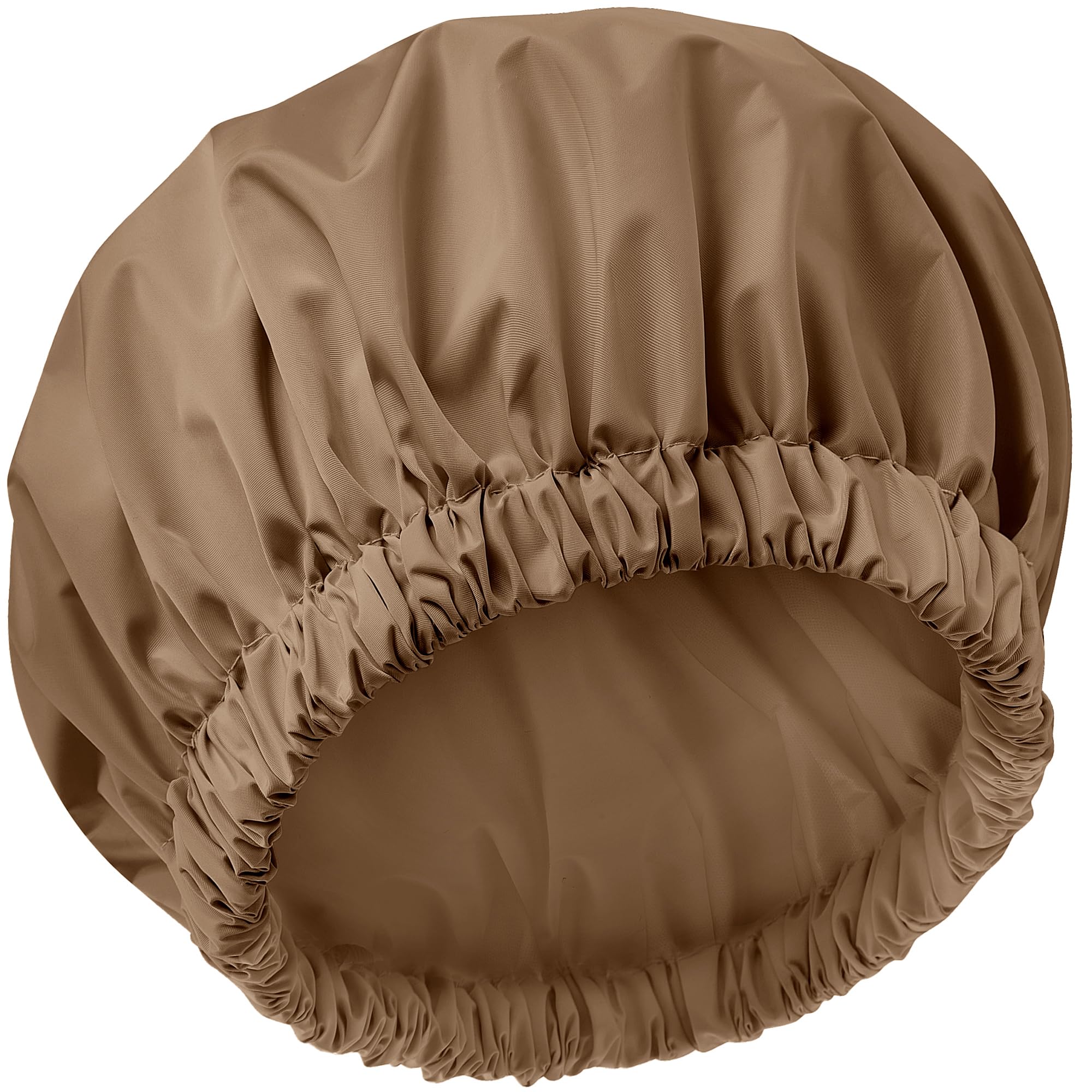 Reusable Shower Cap For Women, Large Waterproof Shower Bonnet Washable Elastic Band Bath Hair Hat For Long Hair, Braids(Brown)