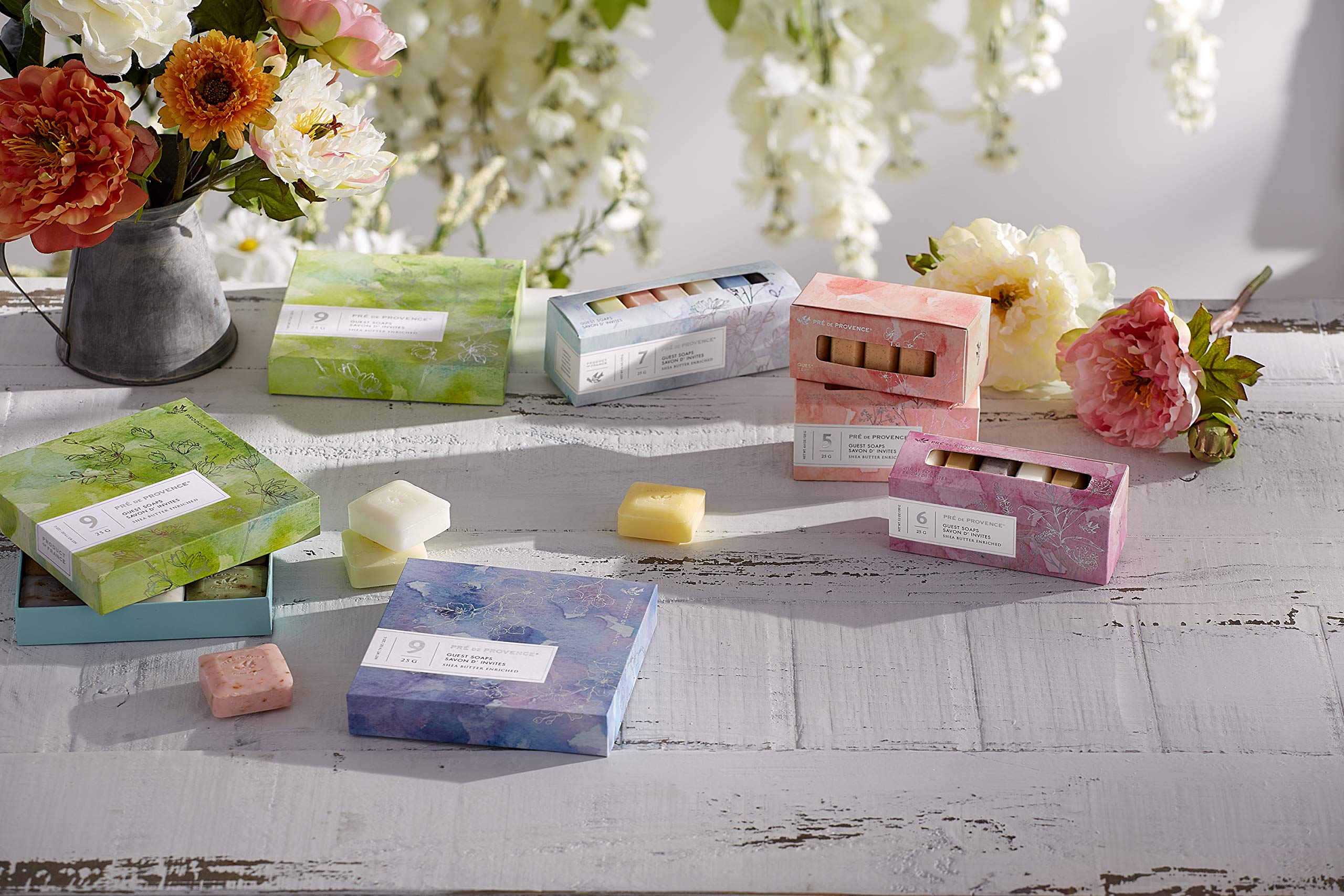 Pre De Provence Luxury Box Of Guest Gift Soap (Set Of 6) - Assorted