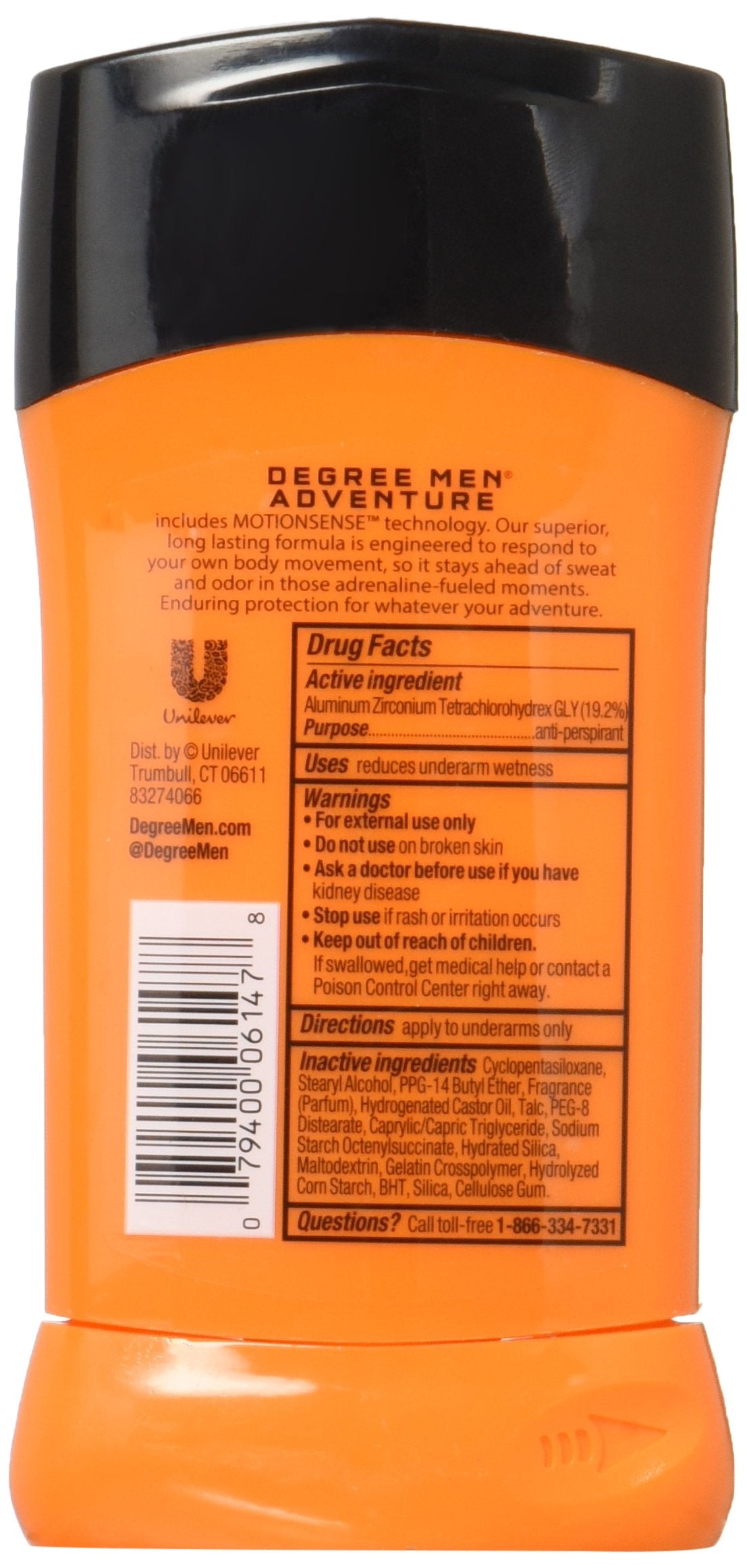 Degree Men MotionSense Antiperspirant Deodorant Adventure 2.7 oz
