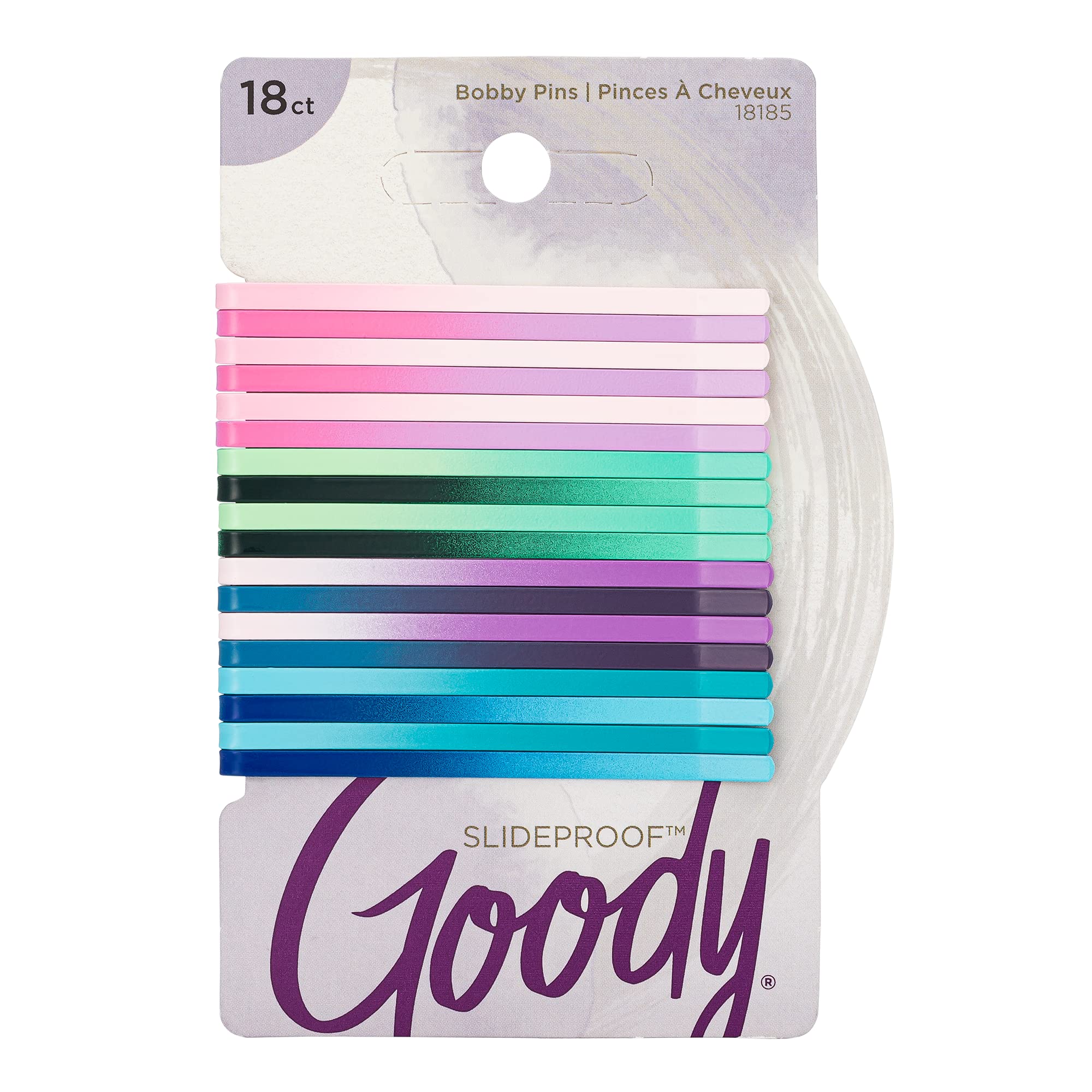 Goody Ouchless Women'S Bobby Pins - 18 Count, Watercolor 2 Inch - Secure Hair Styling Accessories For All Types, Painless And Ea
