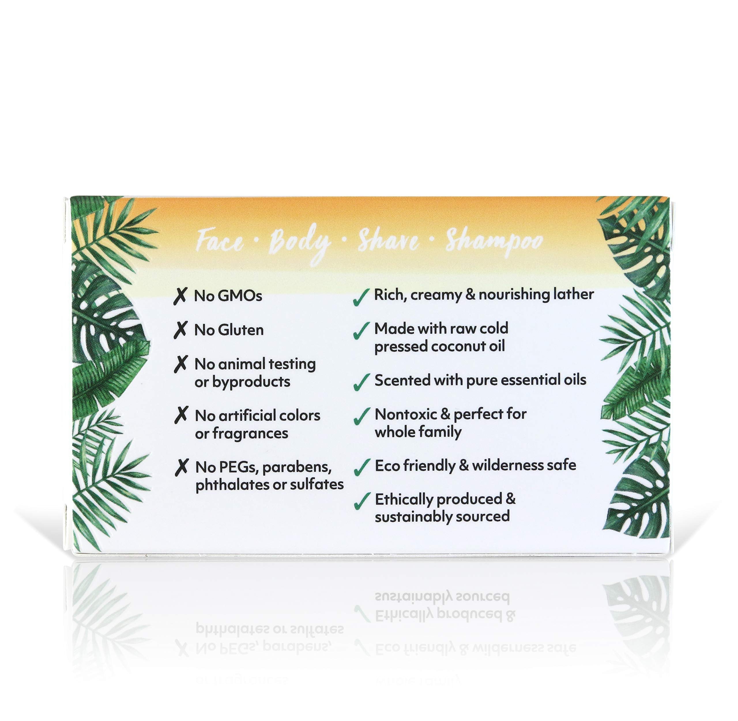 Coco Fiji Soap Bar for Face and Body Infused With Organic Coconut Oil, Grapefruit, Essential Oil, Natural Soap for Moisturizing