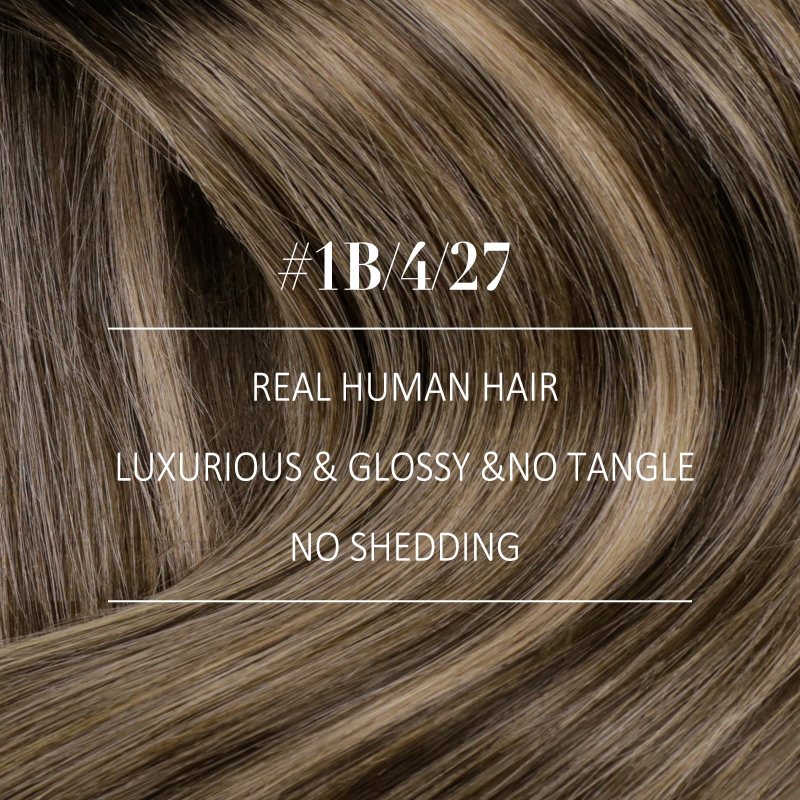 YoungSee 135G Clip in Human Hair Extensions Ombre Hair Extensions Clip ins Black Fading to Brown with Caramel Blonde Compatible