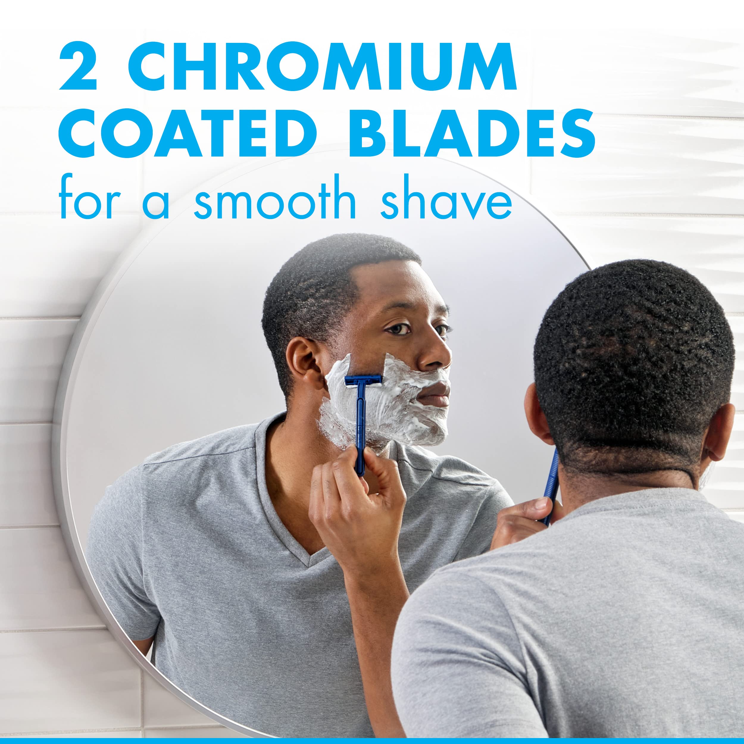 Gillette Sensor2 Men'S Disposable Razor 12 Count (Pack Of 3), Blue