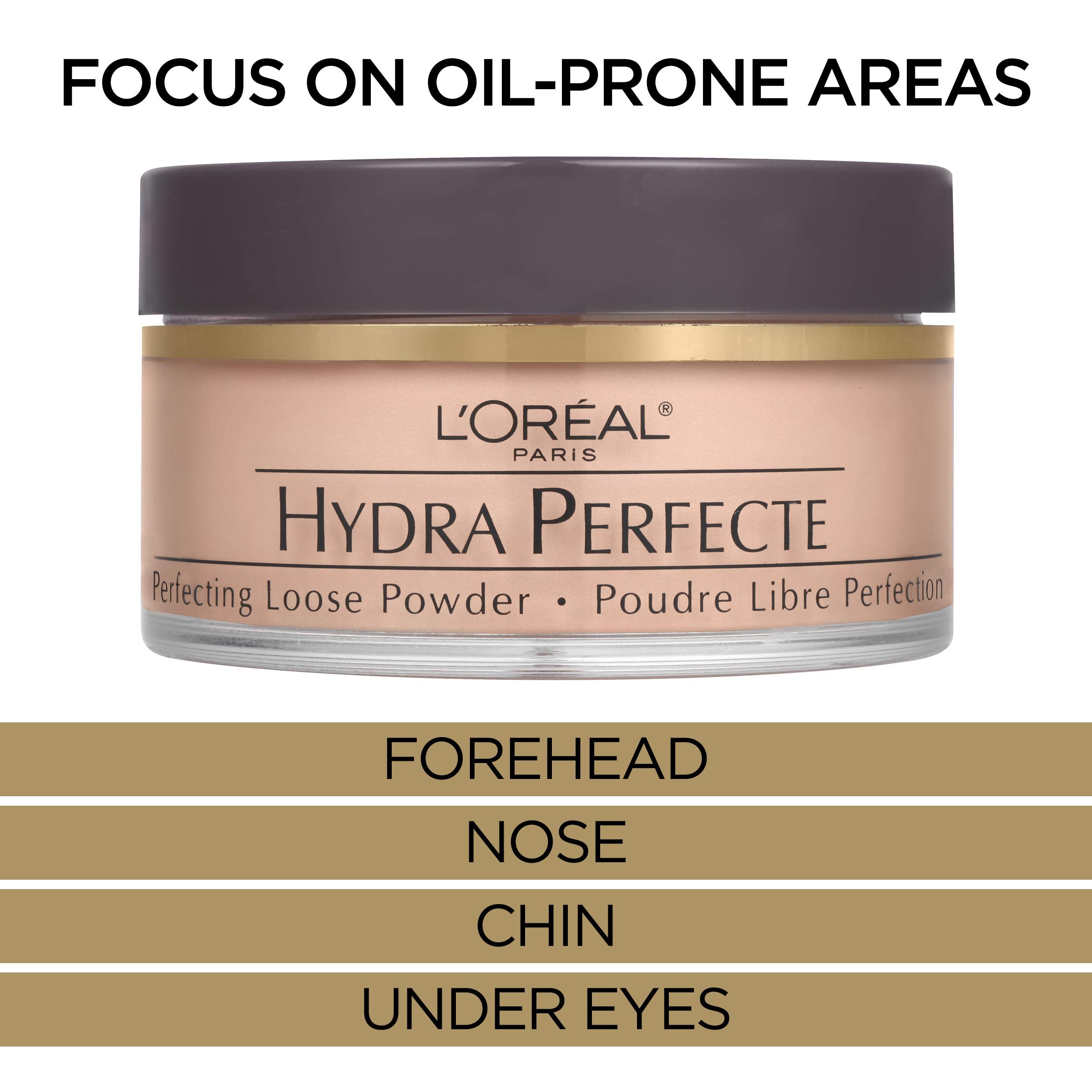 L'Oreal Paris Hydra Perfecte Perfecting Loose Face Powder, Minimizes Pores & Perfects Skin, Sets Makeup, Long-Lasting, With Mois