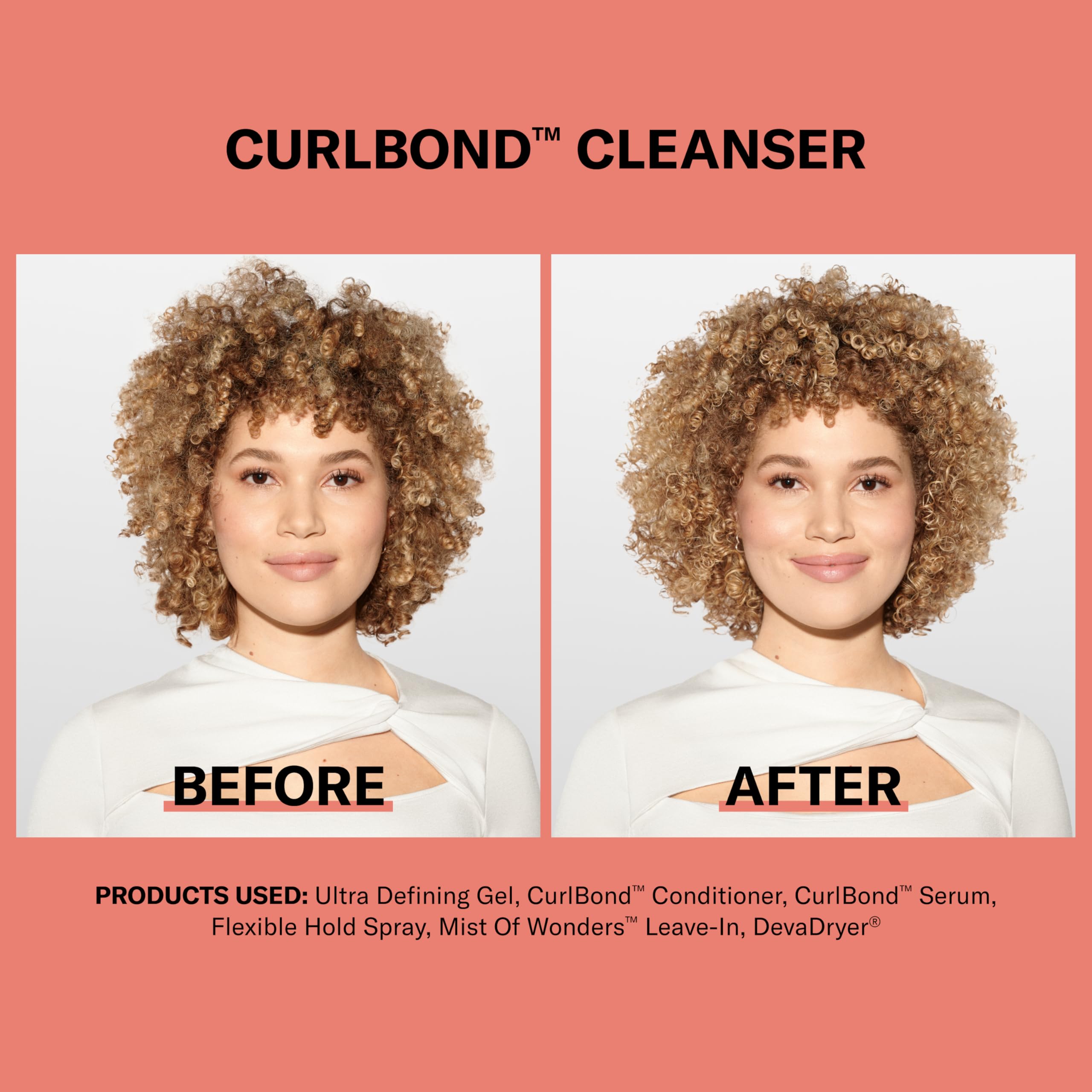 Devacurl Curlbond Re-Coiling Mild Lather Cleanser, Cozy Getaway, 12 Fl. Oz.