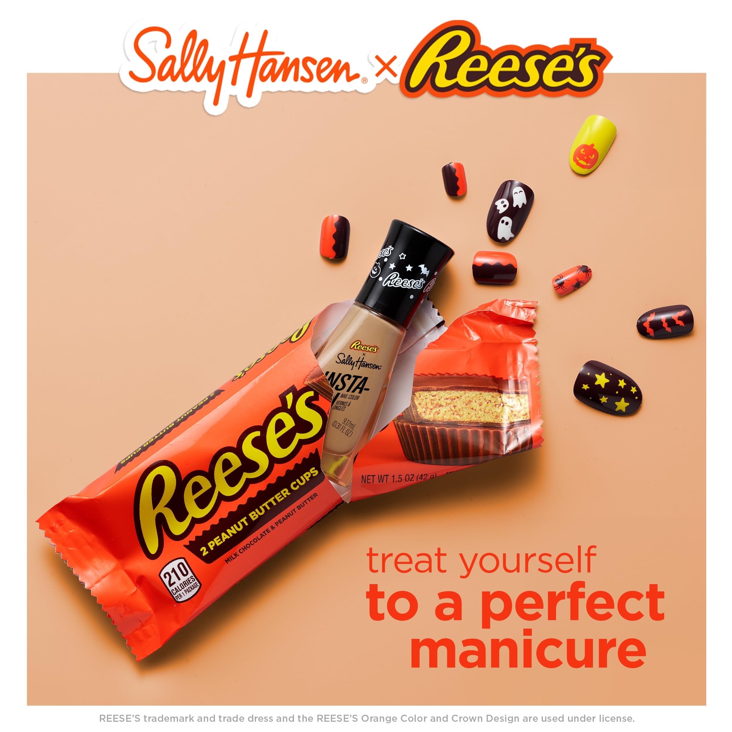 Sally Hansen Insta-Dri, Gourd-Geous, Nail Polish, Quick Dry, One-Coat Application, Doesn'T Chip, Long-Lasting, Perfect For On Th