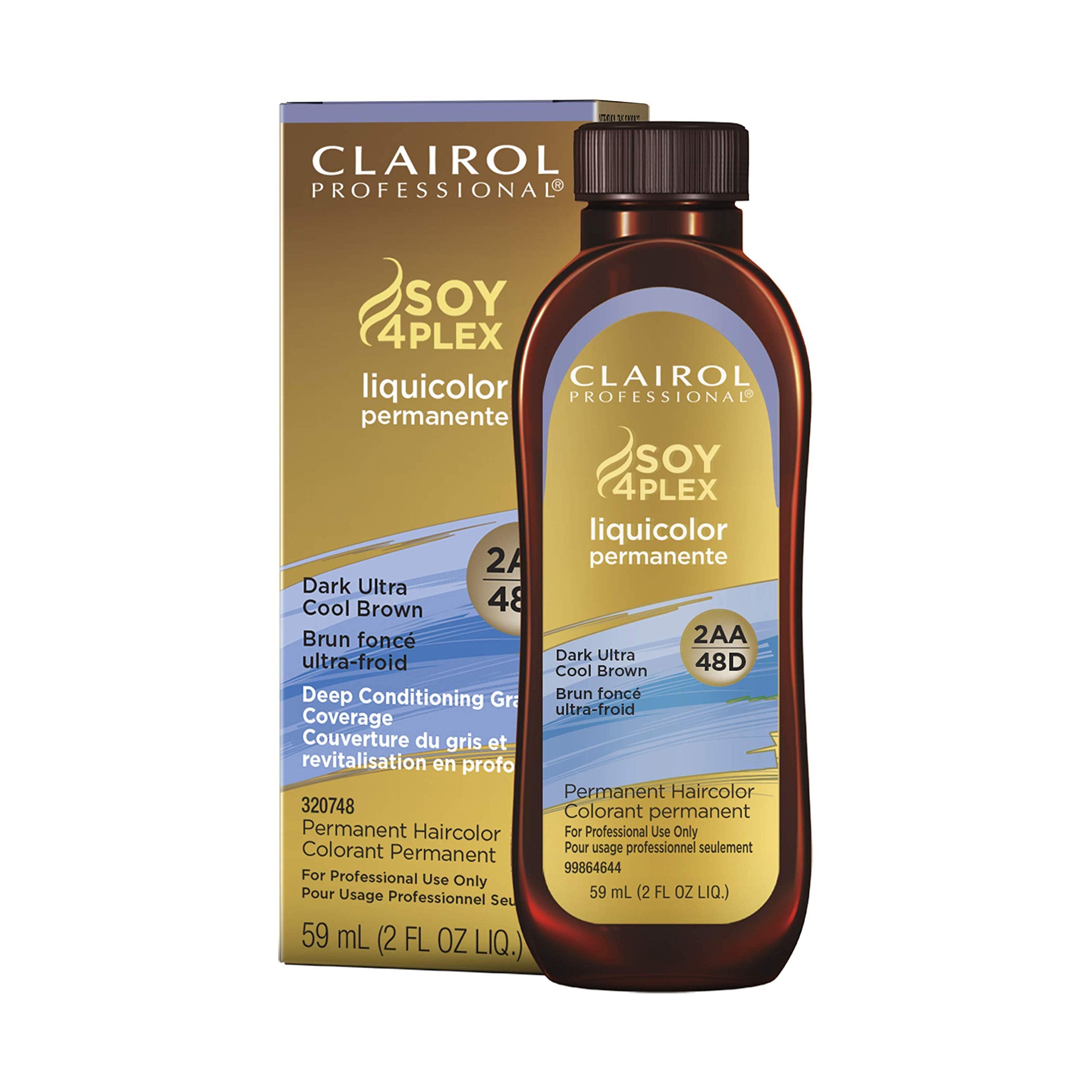 Clairol Professional Permanent Liquicolor for Dark Hair Color, 2aa Dark Ultra Cool Brown, 2 oz