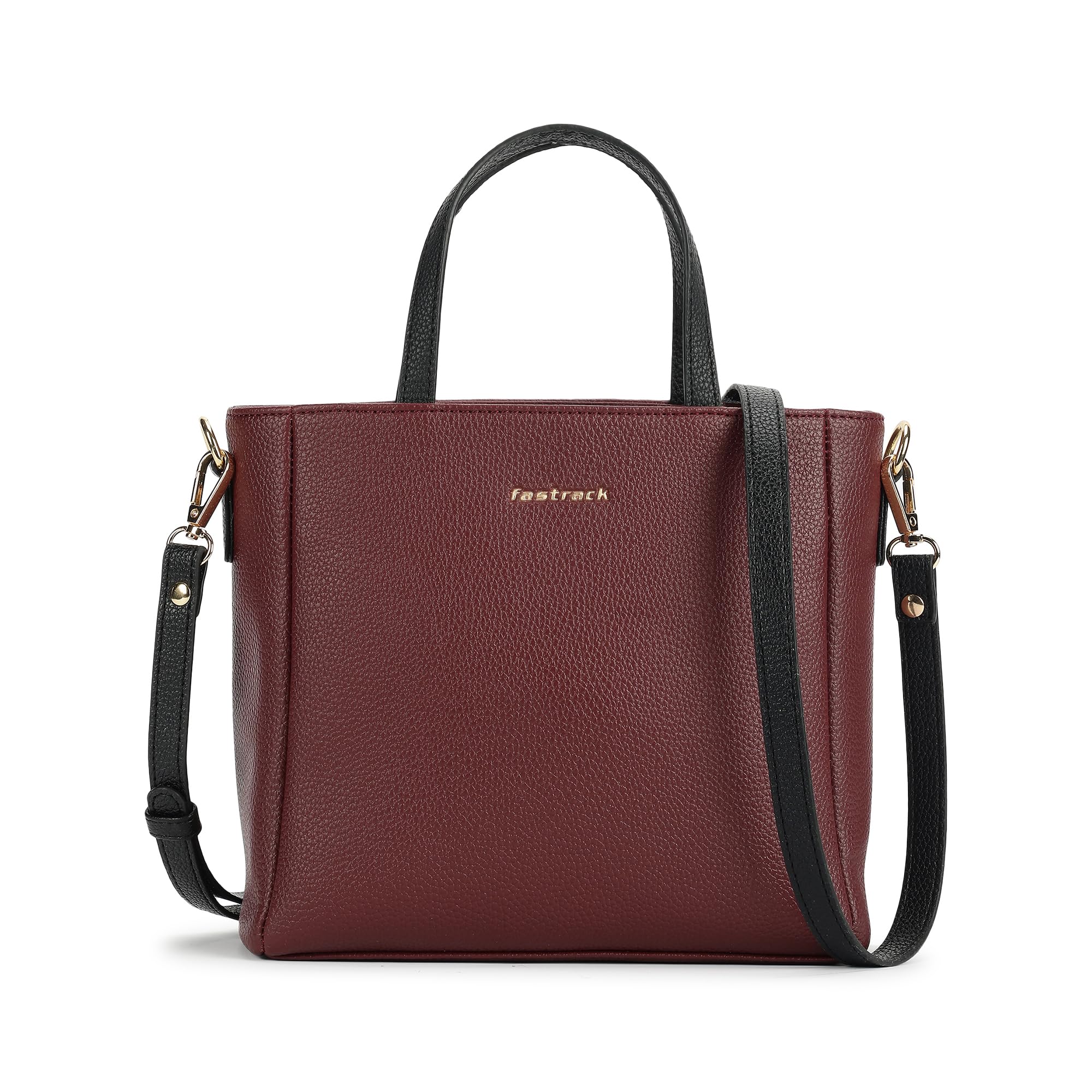 Fastrack Life Edit Satchel Bag For Women | Small Size With Zipper Closure, Double Handles & Detachable Sling Strap | Versatile E