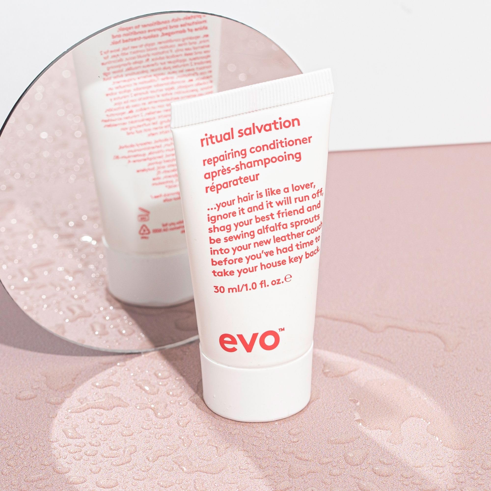 EVO Ritual Salvation Repairing Hair Conditioner - Protein Treatment for Damaged & Brittle Hair, Helps Reduce Breakage & Protects